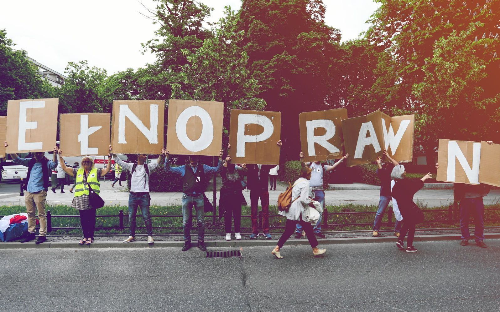 23.05.2019 Warszawa , Demonstracja osob niepelnosprawnych i rodzicow osob niepelnosprawnych . Marsz idzie trasa Palac Prezydencki , Sejm , Kancelaria Premiera .
Fot. Slawomir Kaminski / Agencja Gazeta