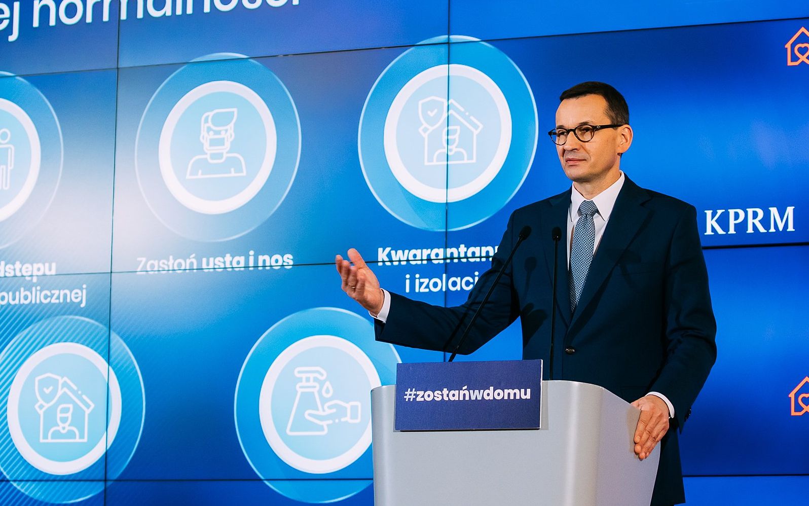 2020.04.16 Warszawa | Konferencja nt. etapowego zniesienia ograniczen
Fot: Krystian Maj/KPRM