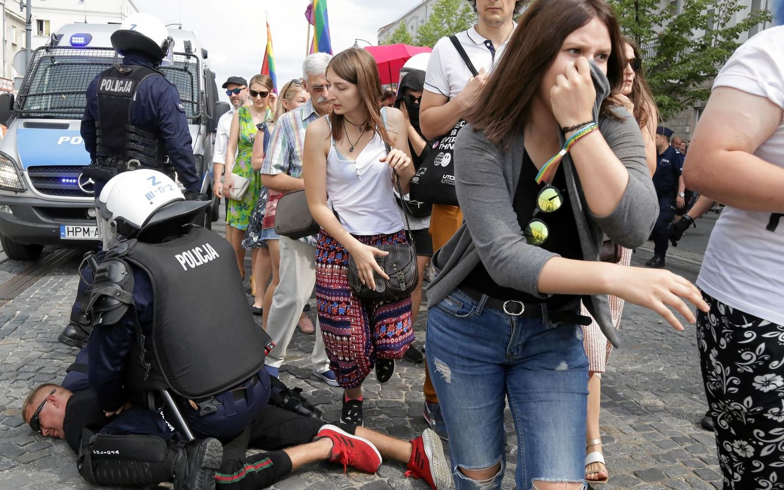 Grafika do artykułu Polska w złym towarzystwie: razem z Rosją i Katarem chce utrudnić prawną ochronę marszów równości