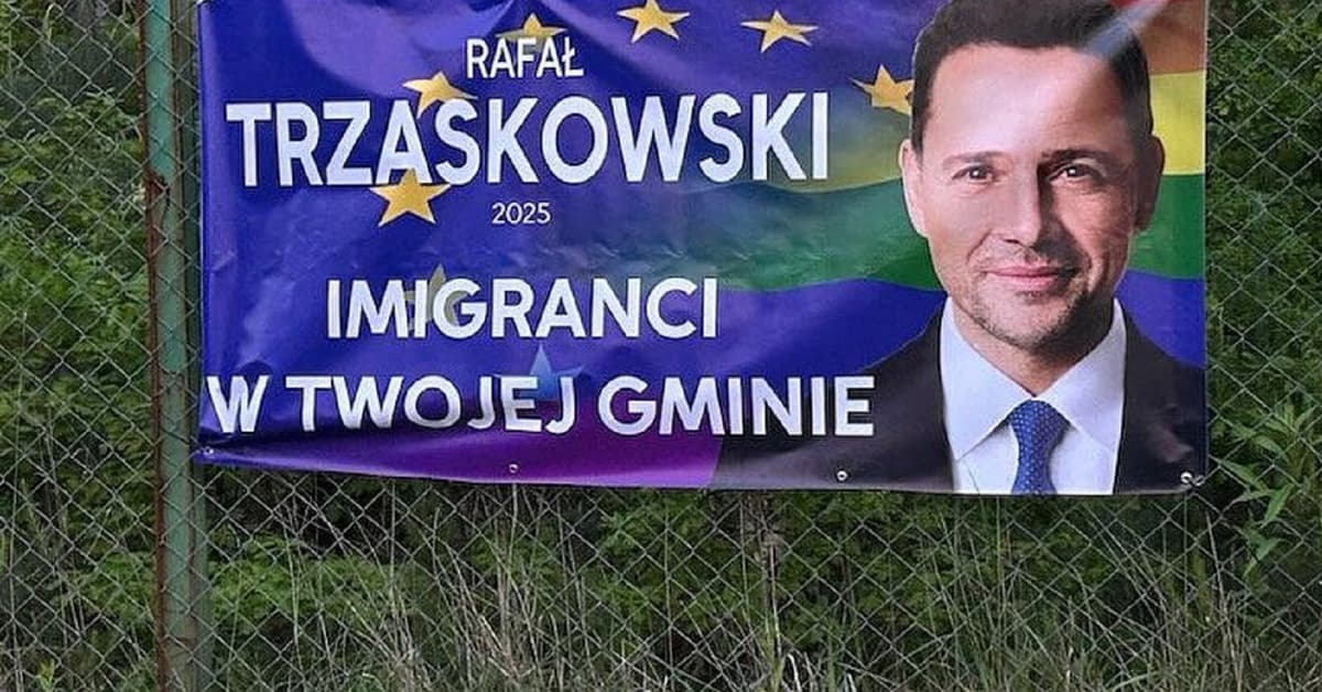 Kto rozwiesił w Warszawie dezinformacyjne banery, uderzające w Trzaskowskiego? Sprawdzamy!