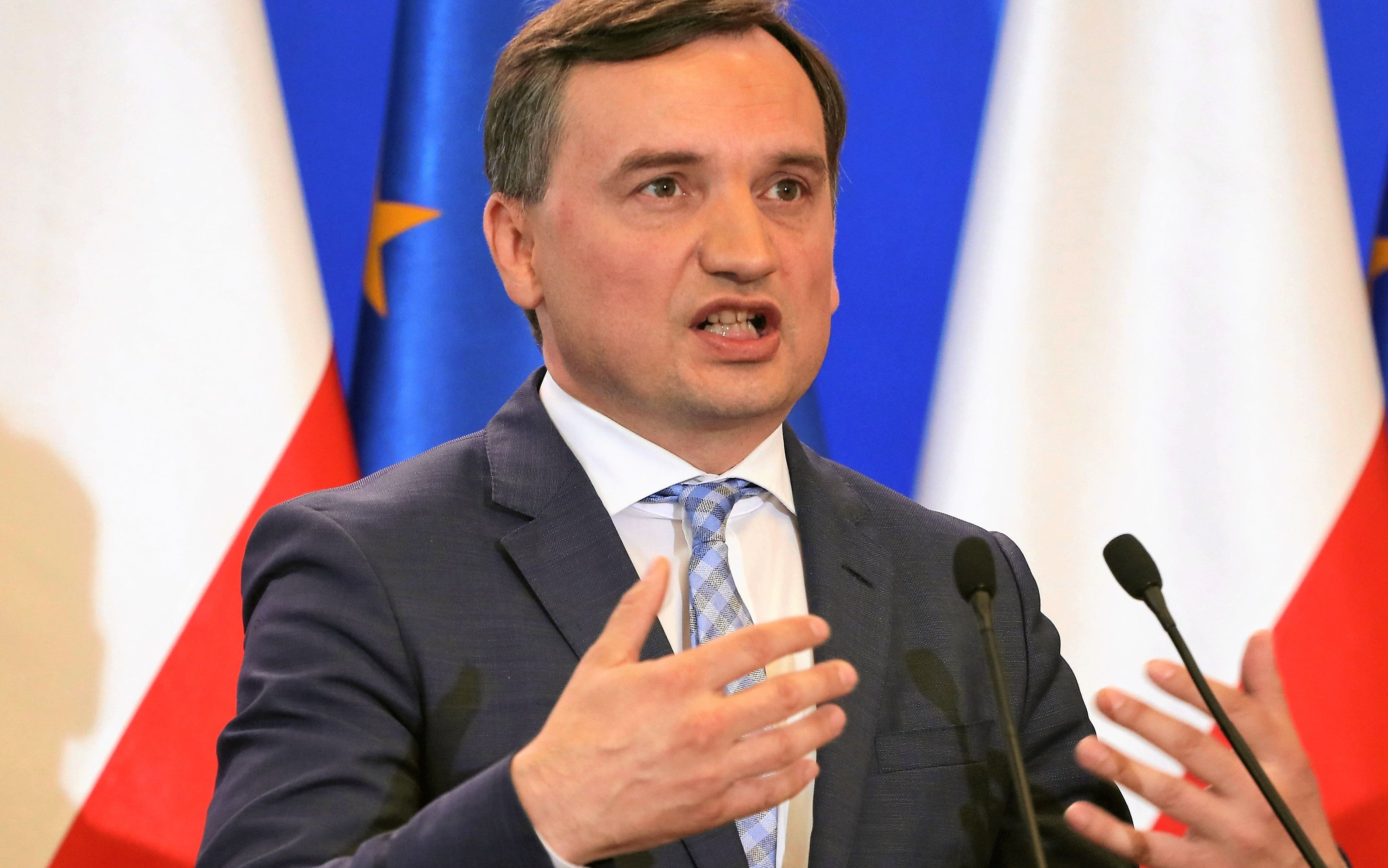 18.06.2019 Warszawa , Kancelaria Prezesa Rady Ministrow . Minister sprawiedliwosci Zbigniew Ziobro podczas konferencji po posiedzeniu rzadu .
Fot. Slawomir Kaminski / Agencja Gazeta