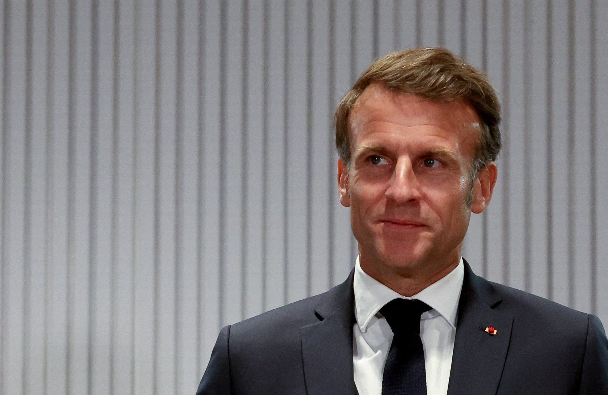 Prezydent Francji Emmanuel Macron w Kanadzie podczas szczytu G7 16 czerwca 2025 r.