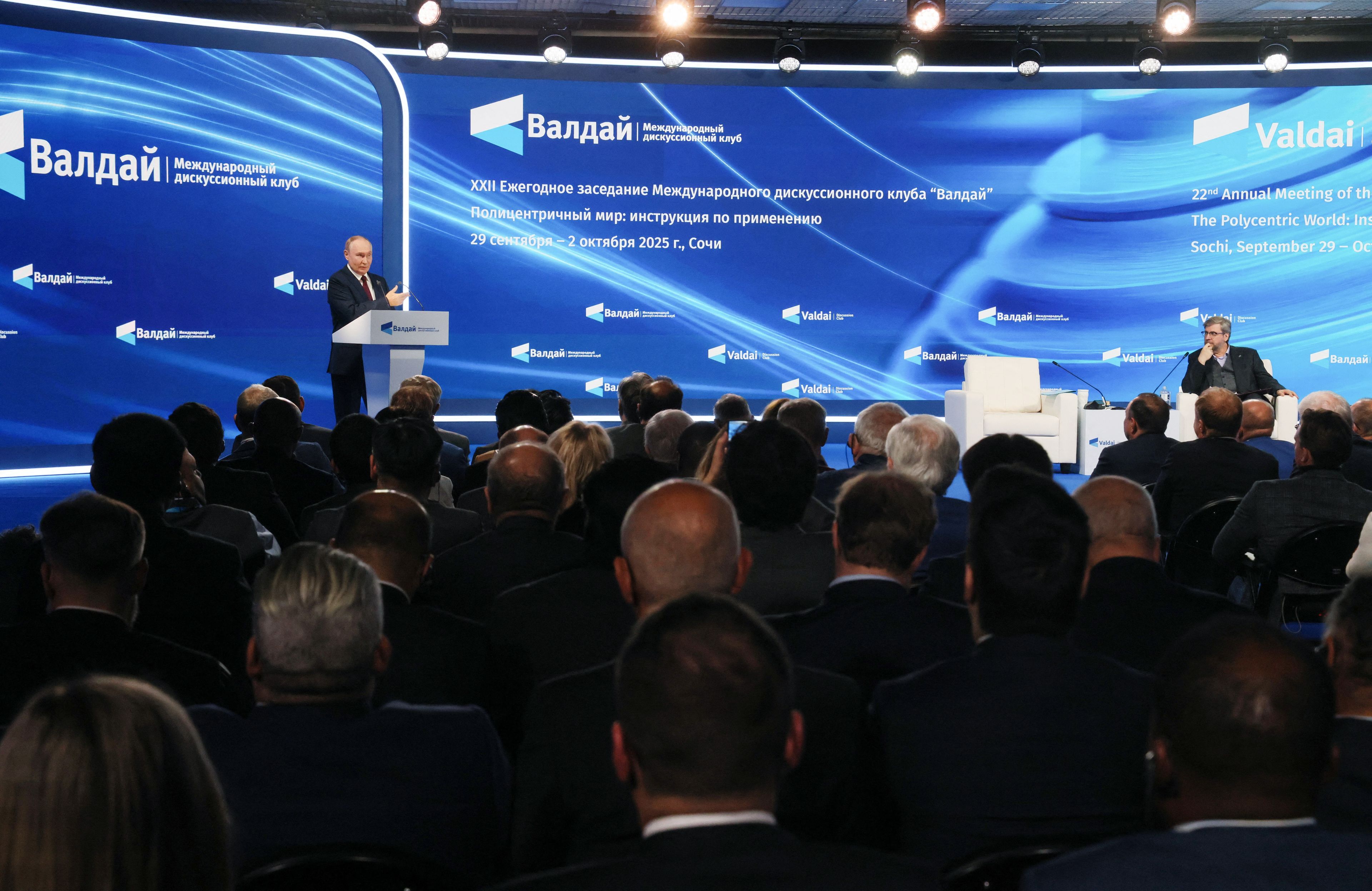 Putin w klubie wałdajskim 2.10.25 r.