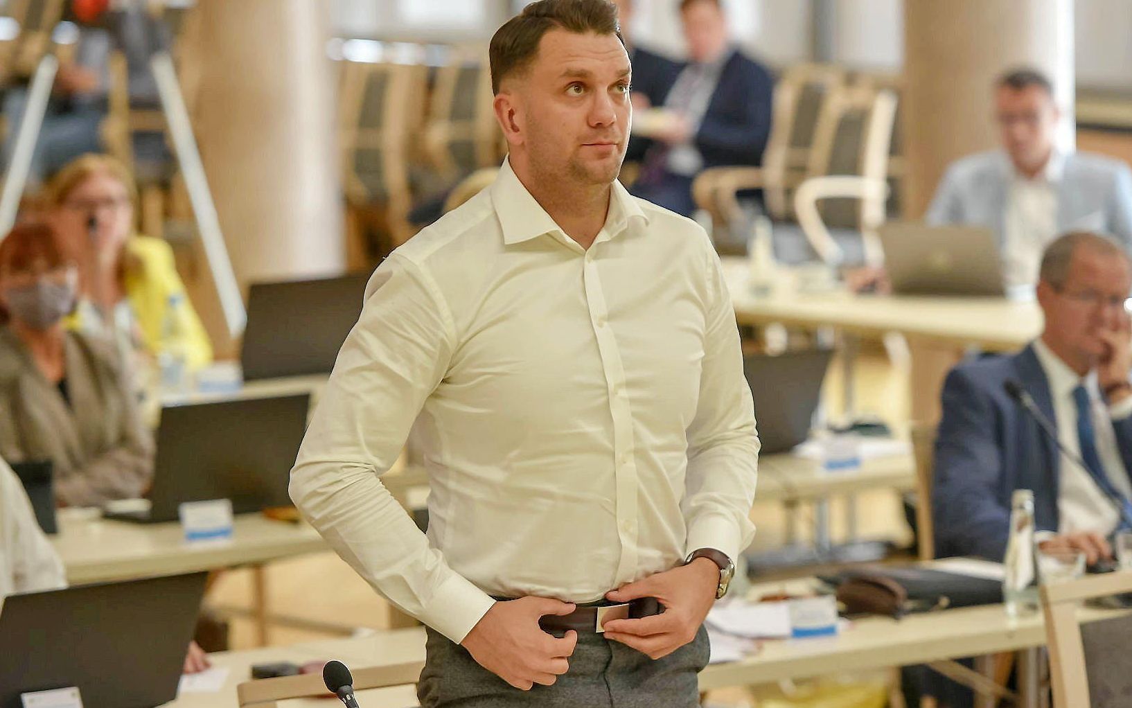 05.08.2020 Zielona Gora . Nadzwyczajna sesja Sejmiku Wojewodztwa Lubuskiego . nz. Lukasz Mejza
Fot. Wladyslaw Czulak / Agencja Gazeta