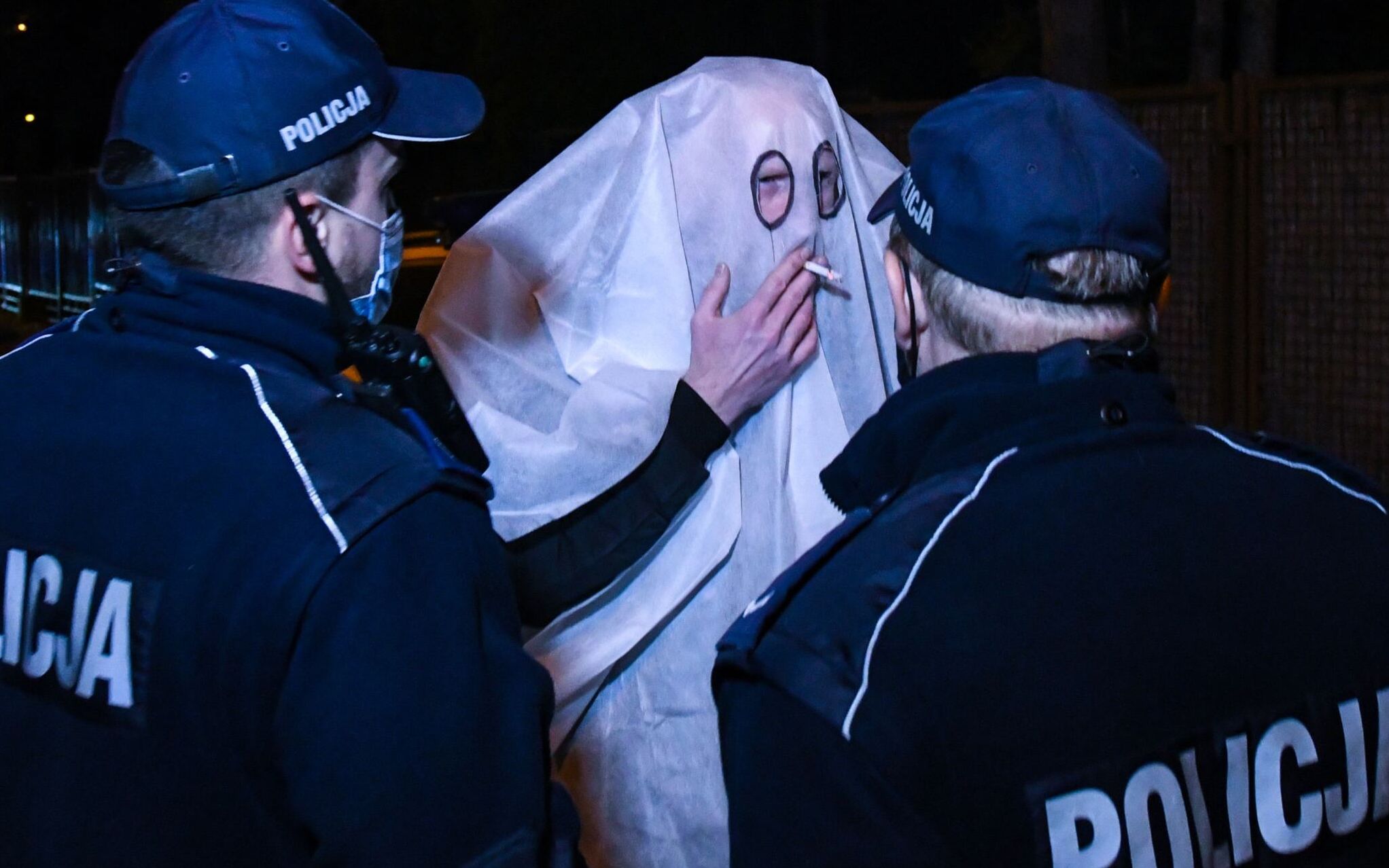 31.10.2021. Halloween pod domem Kaczyńskiego