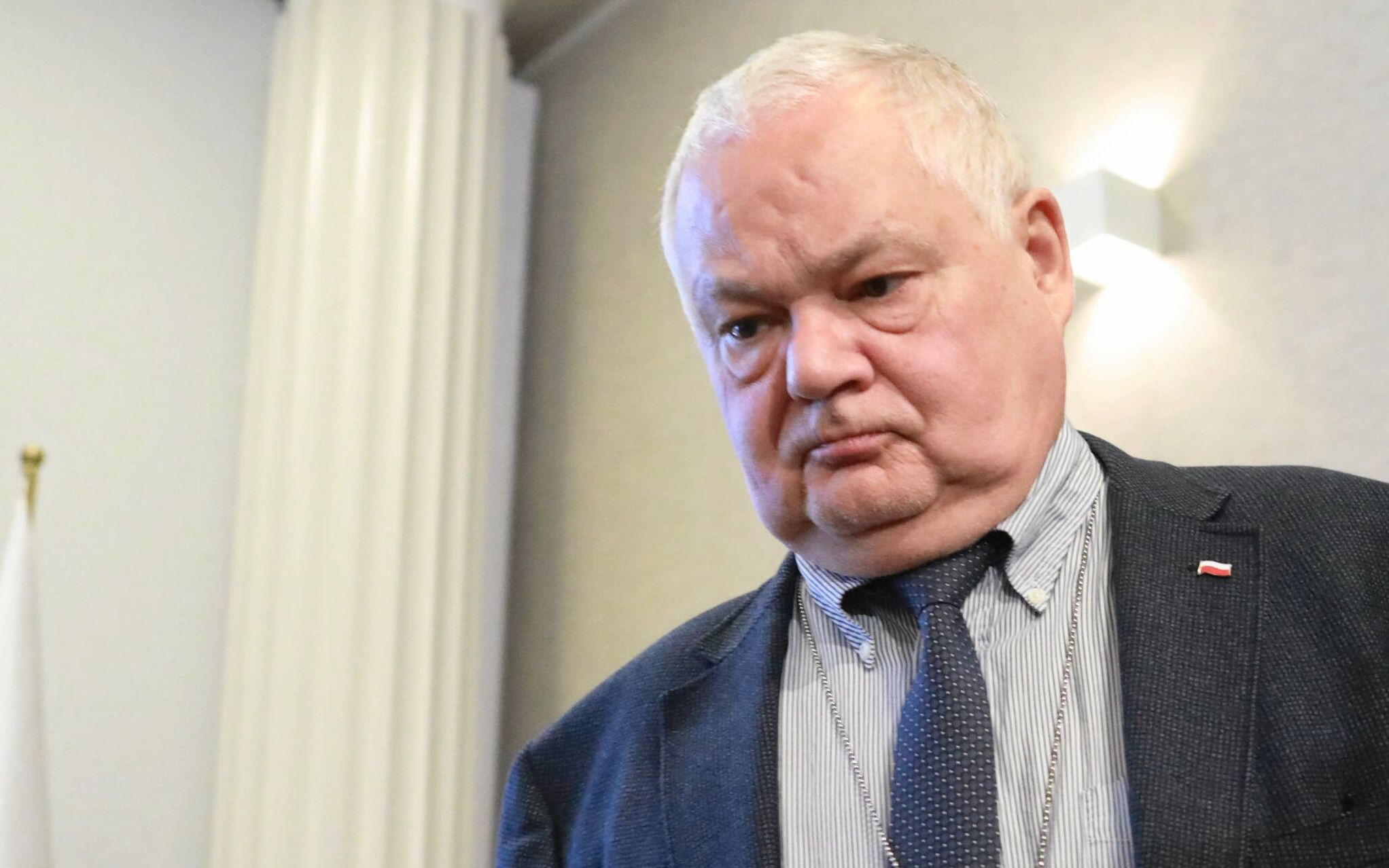 19.11.2018 Warszawa , NBP , prezes NBP Adam Glapinski i i prezes Bankowego Funduszu Gwarancyjnego Zdzislaw Sokal podczas konferencji prasowej po posiedzeniu Komitetu Stabilnosci Finansowej .
Fot . Jacek Marczewski / Agencja Gazeta
