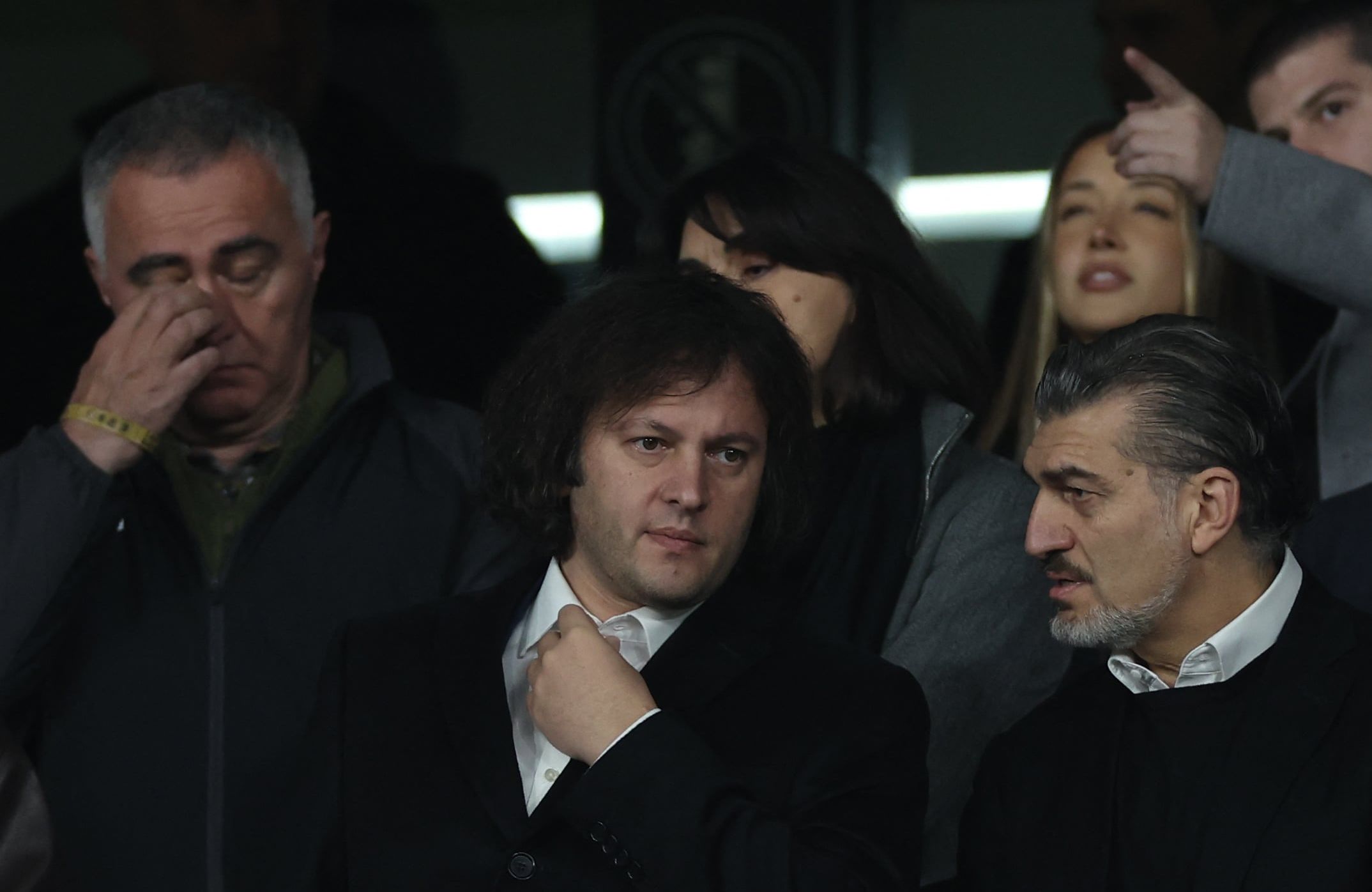 Irakli Kobachidze na meczu piłkarskim