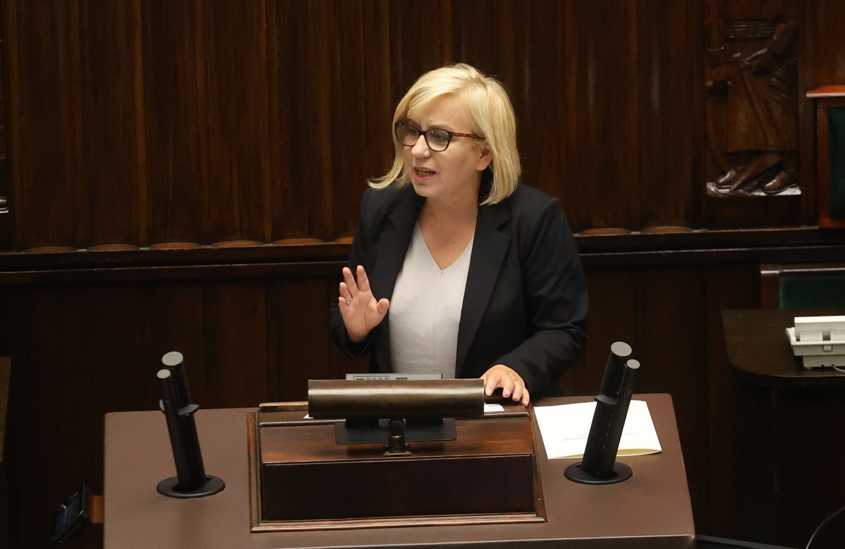 Paulina Hennig - Kloska przemawia w Sejmie