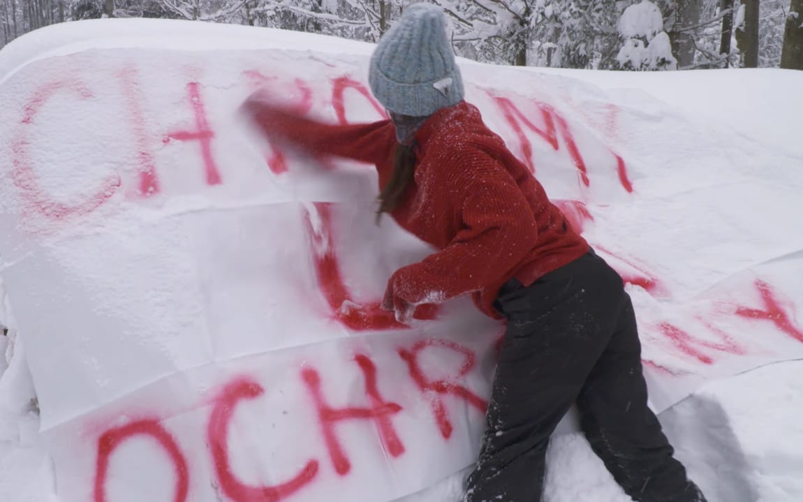 Grafika do artykułu 46. dzień protestu Kolektywu „Wilczyce” w Bieszczadach. "Sponsoruje nas PKN Orlen"