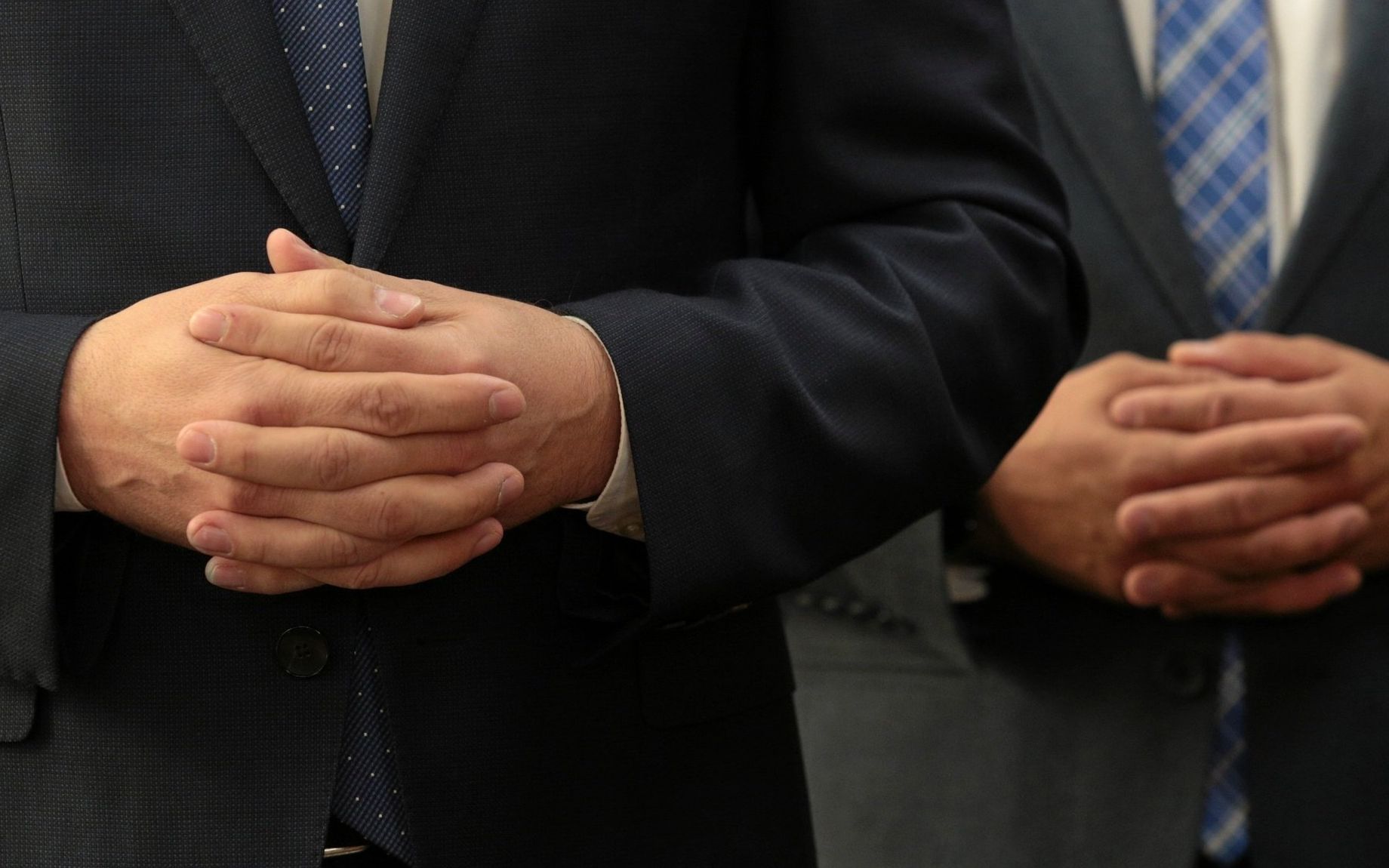 07.10.2019 Kielce , Urzad Marszalkowski . Minister Zbigniew Ziobro i Mariusz Gosek podczas konferencji prasowej dotyczacej przekazania srodkow z Funduszu Sprawiedliwosci placowkom medycznym w regionie .
Fot. Pawel Malecki / Agencja Gazeta