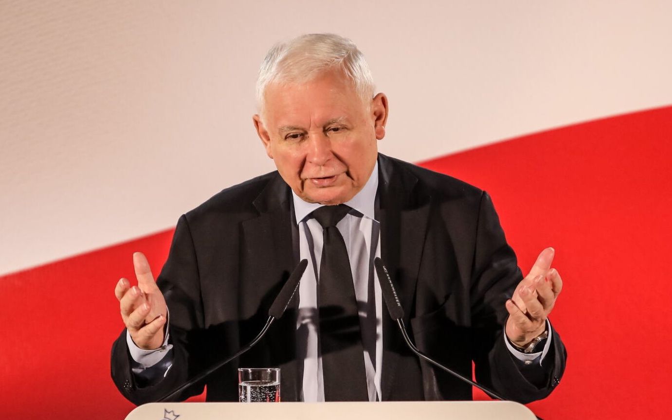 03.07.2022 Kielce . Kieleckie Centrum Kultury . Prezes Prawa i Sprawiedliwosci Jaroslaw Kaczynski podczas spotkania z mieszkancami Kielc .
Fot. Wojciech Habdas / Agencja Wyborcza.pl
