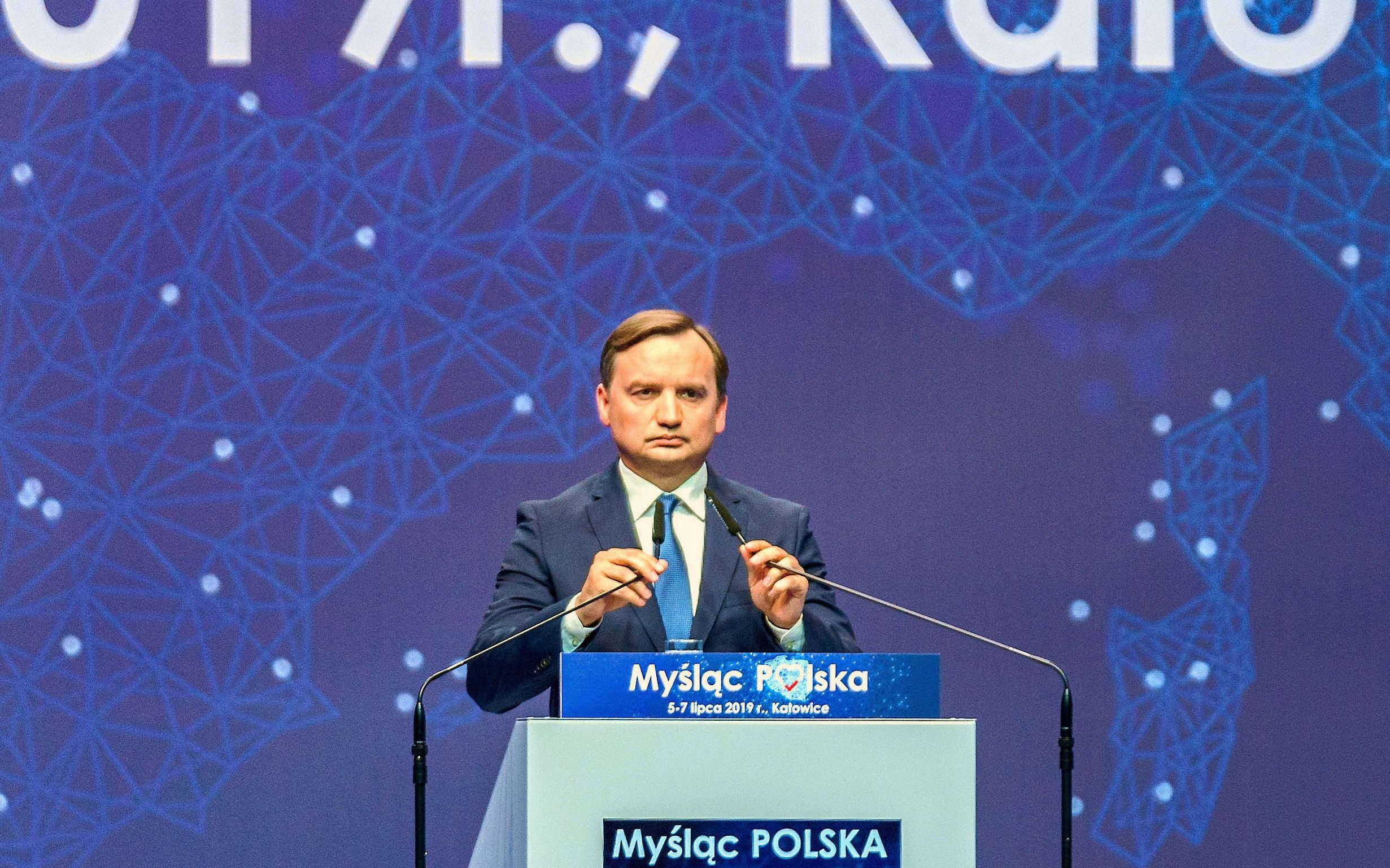 06.07.2019 Katowice . Zbigniew Ziobro podczas konwecji Prawa i Sprawiedliwosci .
Fot. Grzegorz Celejewski / Agencja Gazeta