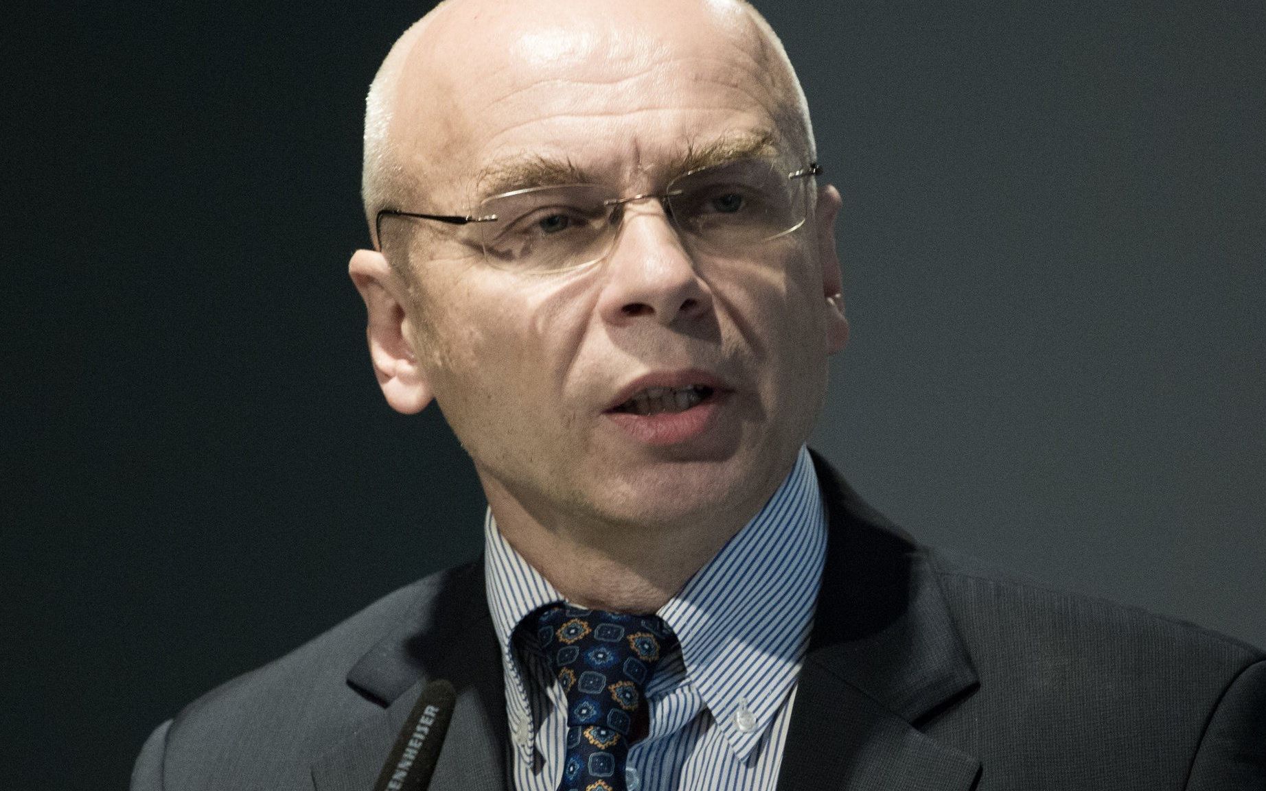 17.04.2018 Warszawa , Muzeum historii Zydow Polskich POLIN . Dyrektor muzeum Dariusz Stola podczas konferencji prasowej dotyczacej obchodow 75 rocznicy wybuchu powstania w Getcie Warszawskim .
Fot. Adam Stepien / Agencja Gazeta