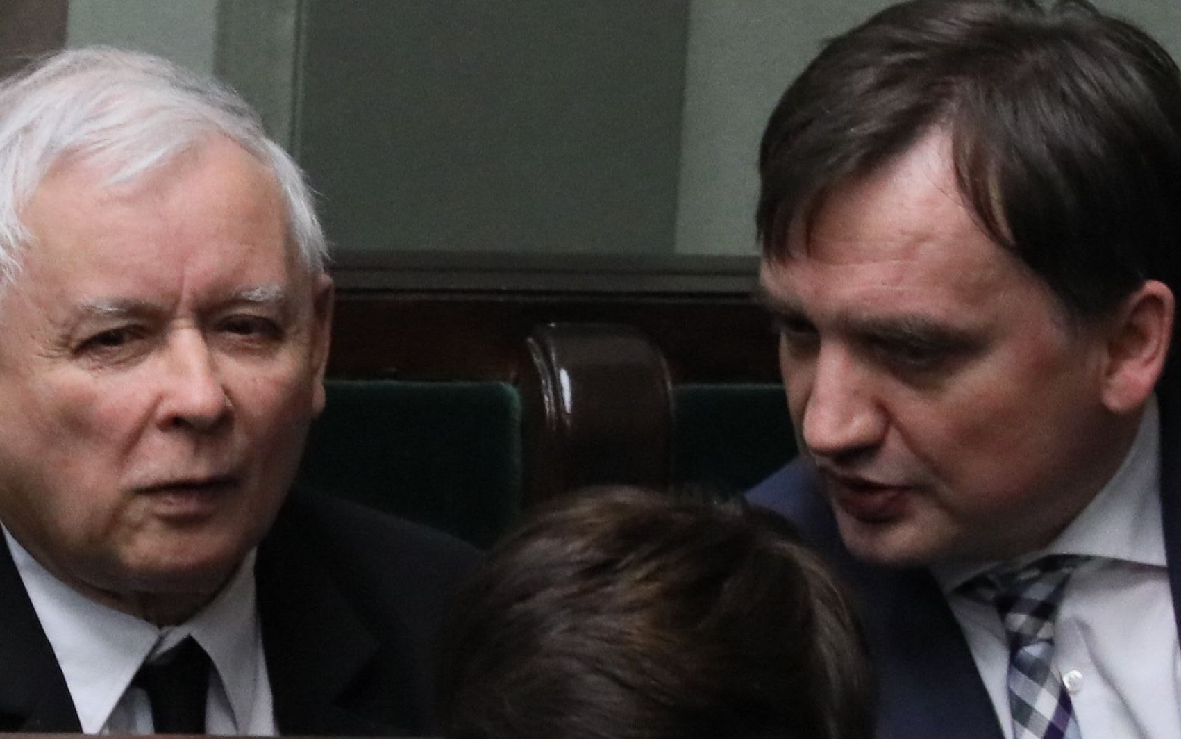 25.04.2019 Warszawa , Sejm . Jaroslaw Kaczynski , minister sprawiedliwosci Zbigniew Ziobro , minister edukacji narodowej Anna Zalewska , wicepremier Beata Szydlo , minister kultury i dziedzictwa narodowego Piotr Glinski , szef Kancelarii Prezesa Rady Ministrow Michal Dworczyk podczas glosowania nad ustawa oswiatowa .
Fot. Slawomir Kaminski / Agencja Gazeta