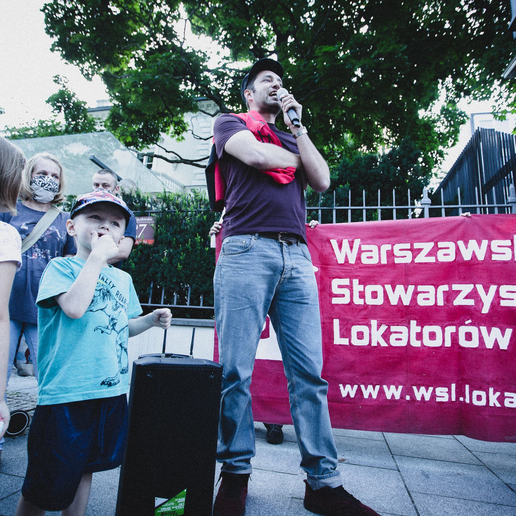 Warszawa, 19.07.2021. Lokatorzy: ani dnia więcej reprywatyzacji