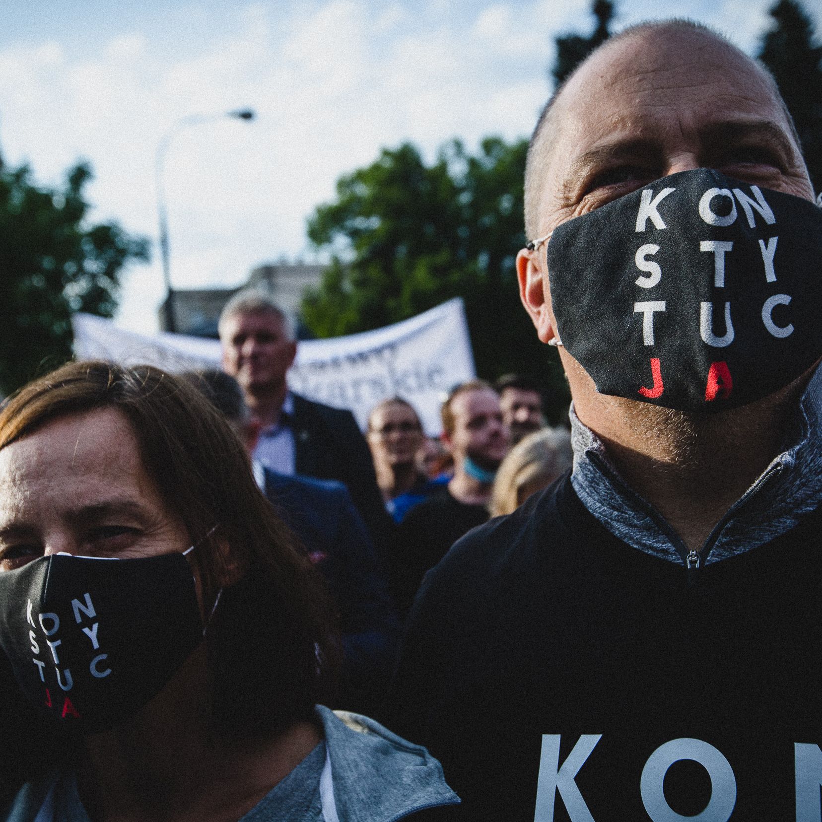 Warszawa, 10.08.2021. Protest przeciw lex TVN pod Sejmem