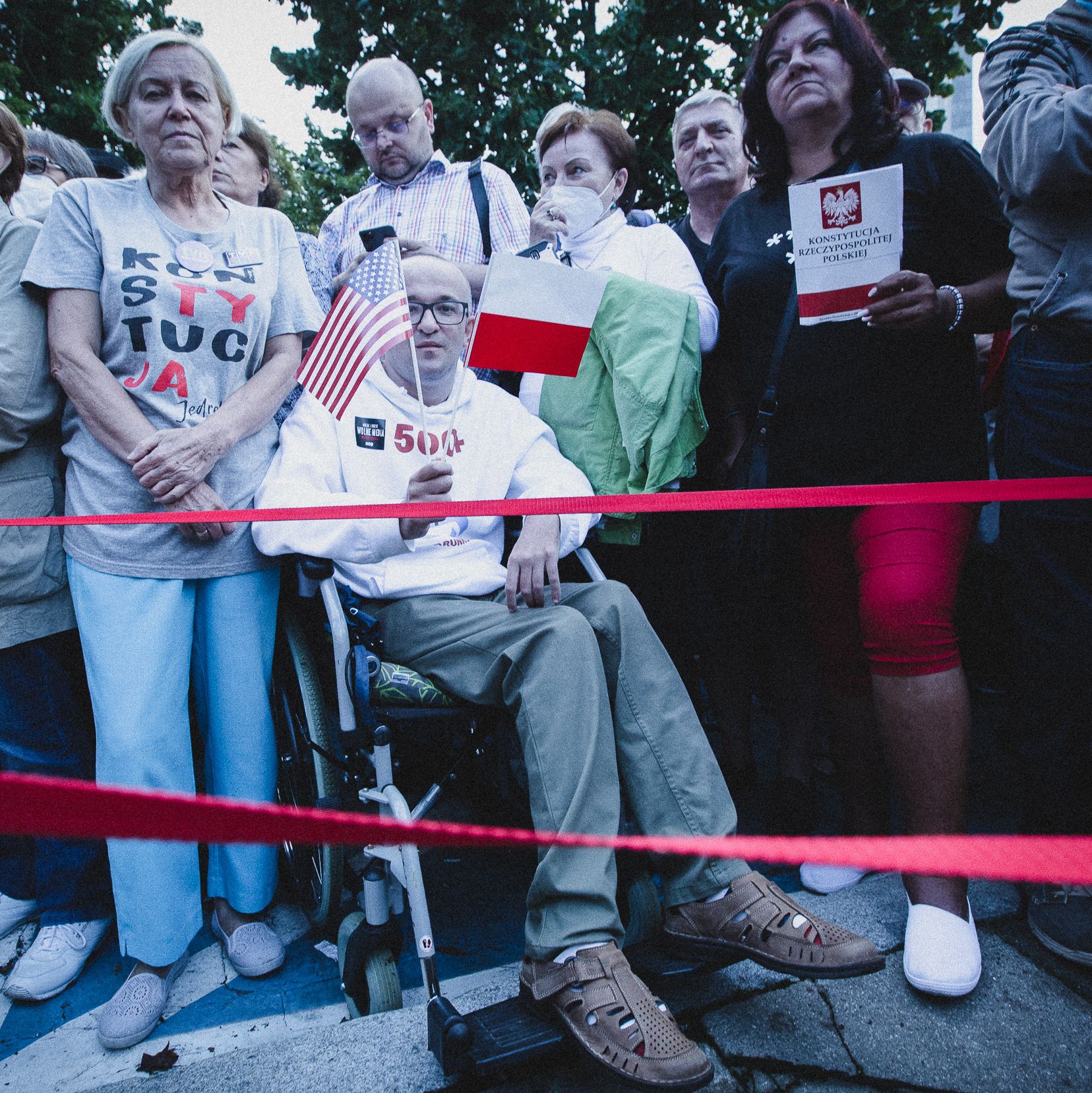 Warszawa, 10.08.2021. Protest przeciw lex TVN pod Sejmem