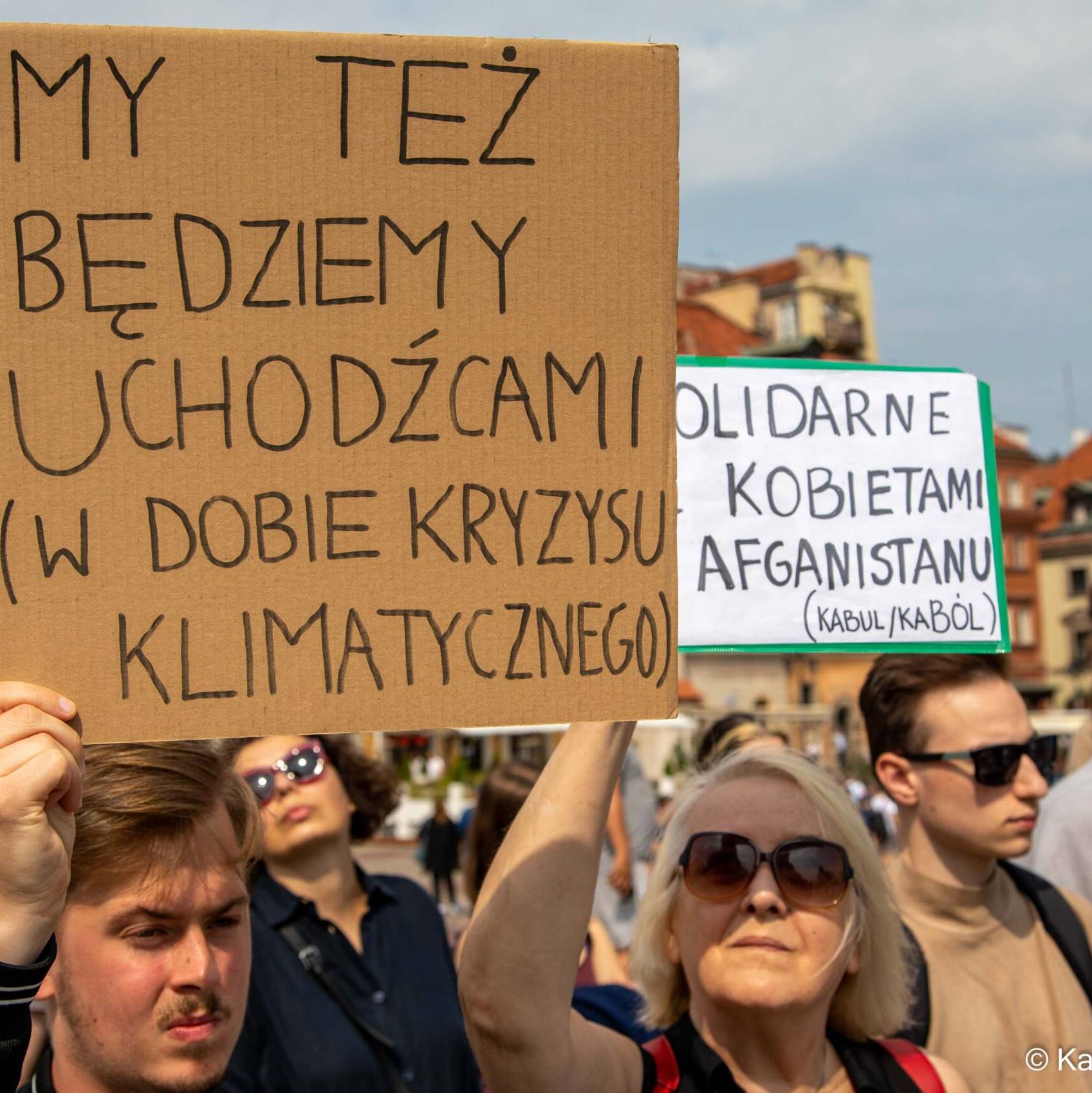 Warszawa, 22.08.2021. Kabul/Kaból – protest Strajku Kobiet w solidarności z zagrożonymi Afgankami i Afgańczykami