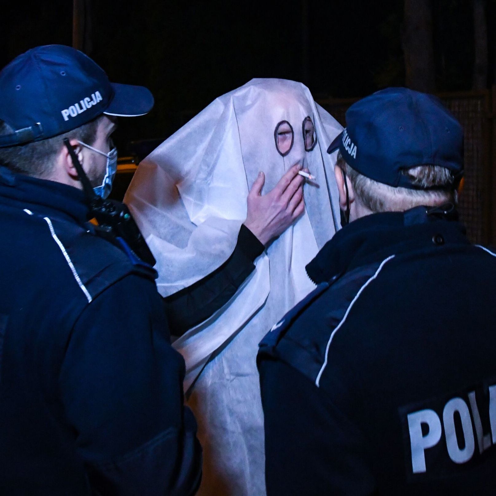 31.10.2021. Halloween pod domem Kaczyńskiego