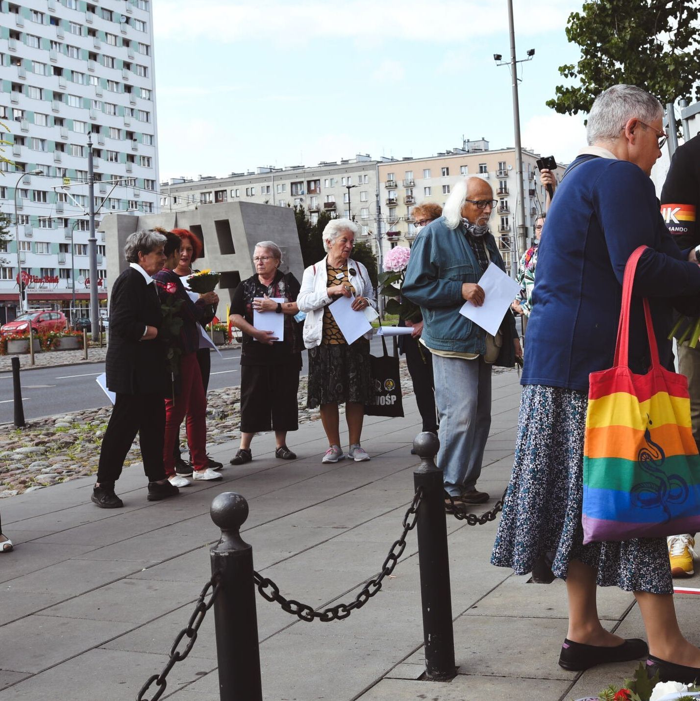 Warszawa, 04.08.2021. Czuwanie - ku pamięci kobiet z obozu na Zieleniaku