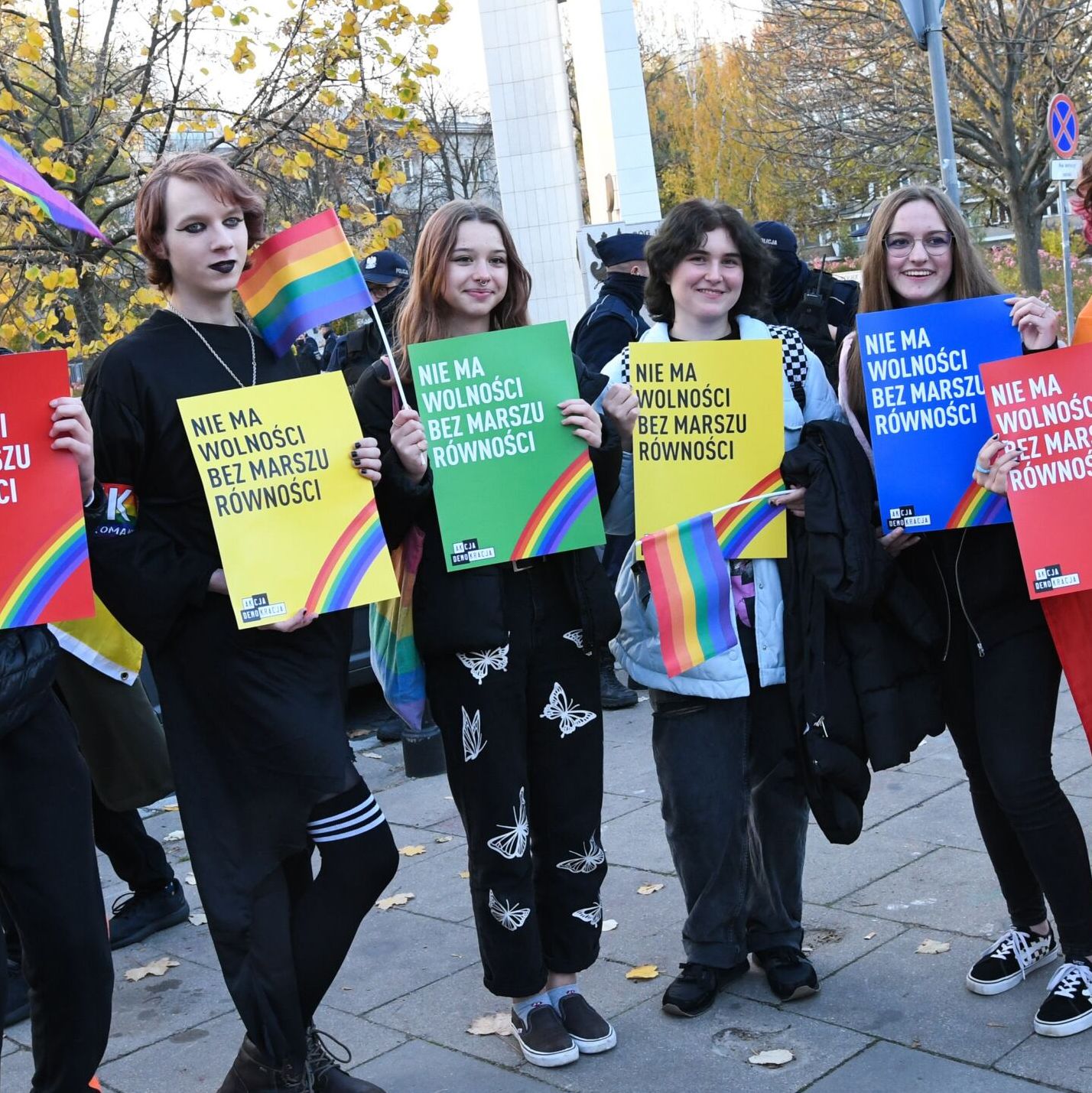Warszawa, 28.10.2021. Protest przeciw ustawie StopLGBT Kai Godek