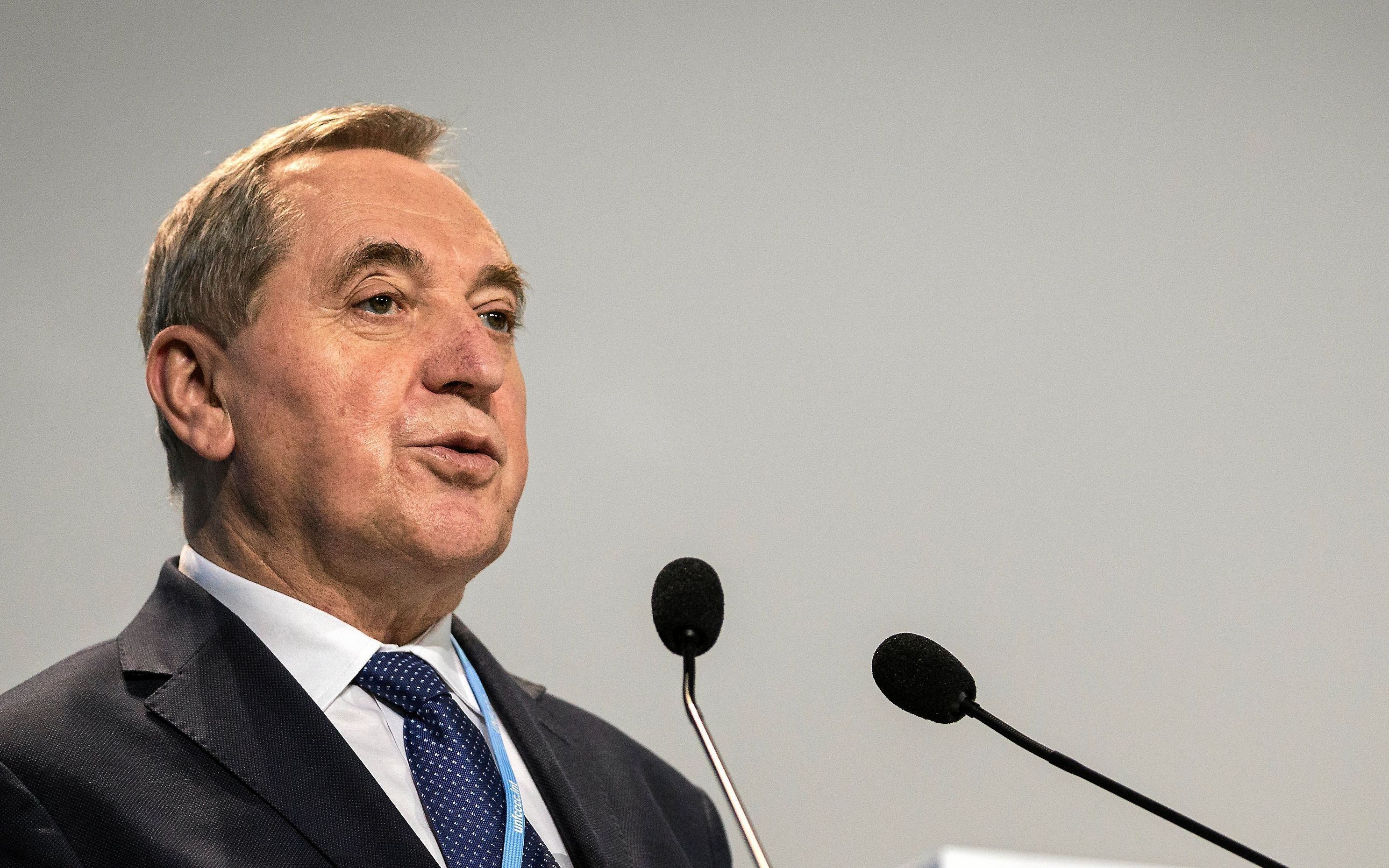 11.12.2018 Katowice , Szczyt klimatyczny - COP 24 . Sesja plenarna , Wojciech Kowalczyk .
 Fot. Grzegorz Celejewski / Agencja Gazeta