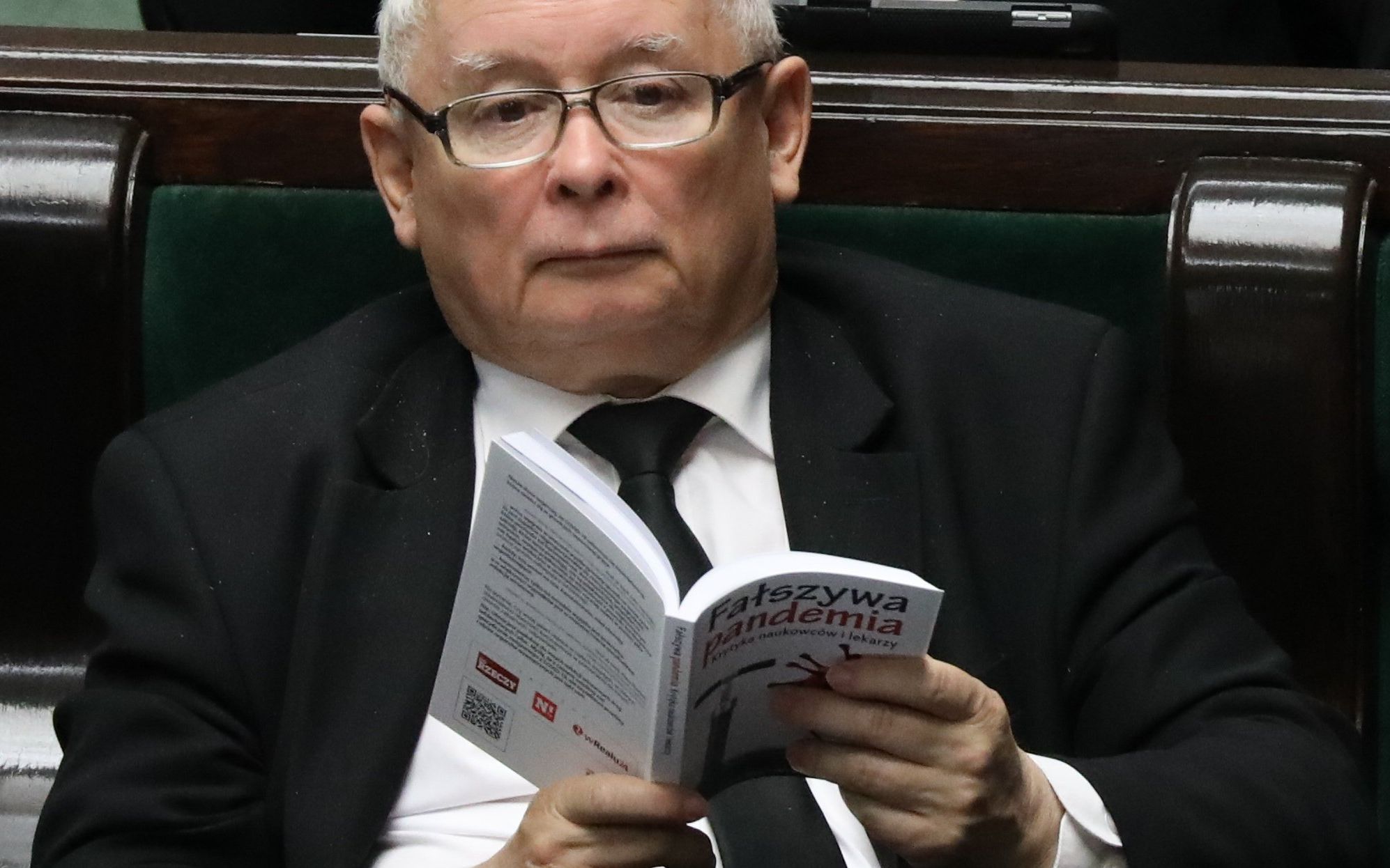 16.07.2020 Warszawa , ulica Wiejska . Sejm . Prezes Prawa i Sprawiedliwosci Jaroslaw Kaczynski podczas porannego bloku glosowan .
Fot. Slawomir Kaminski / Agencja Gazeta