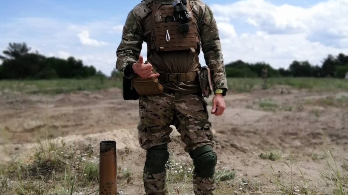 Yevgen Avdeyenko w mundurze ukraińskim