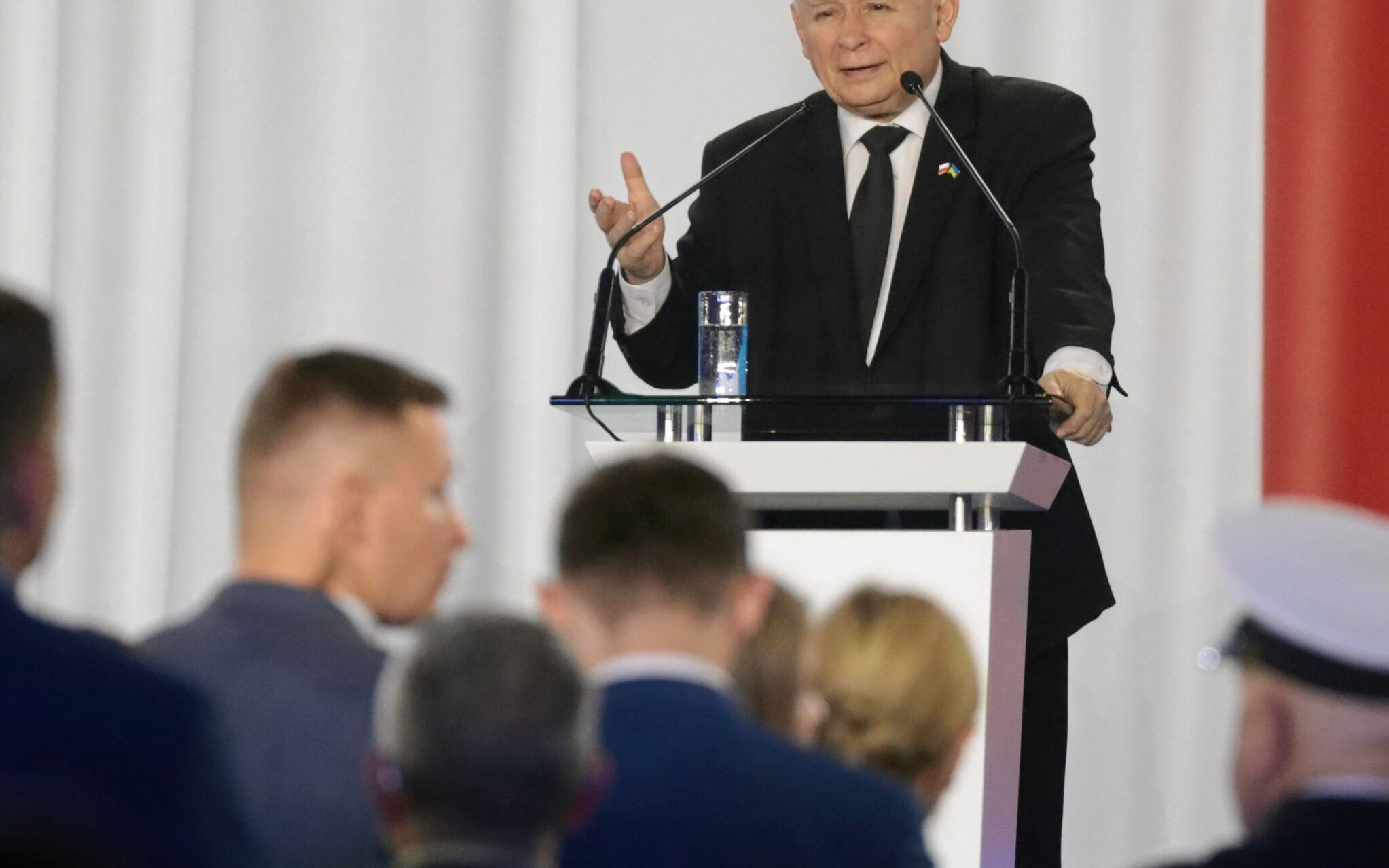 04.06.2022 Marki , Mareckie Centrum Kultury . Prezes Jaroslaw Kaczynski podczas konwencji swojej partii (rzadzacej) Prawo i Sprawiedliwosc .
Fot. Slawomir Kaminski / Agencja Wyborcza.pl