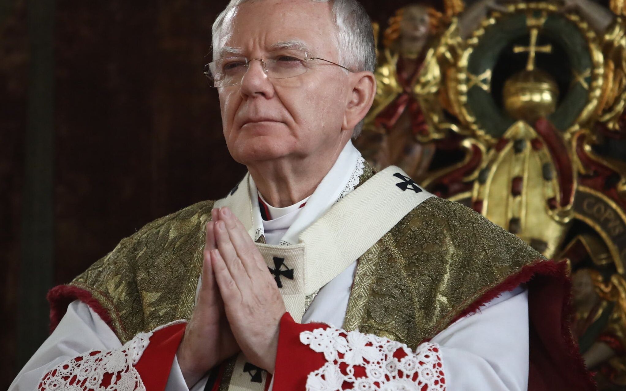 03.05.2021 Krakow , Wawel . Abp Marek Jedraszewski podczas mszy swietej w rocznice uchwalenia Konstytucji 3 Maja .
Fot. Jakub Porzycki / Agencja Gazeta