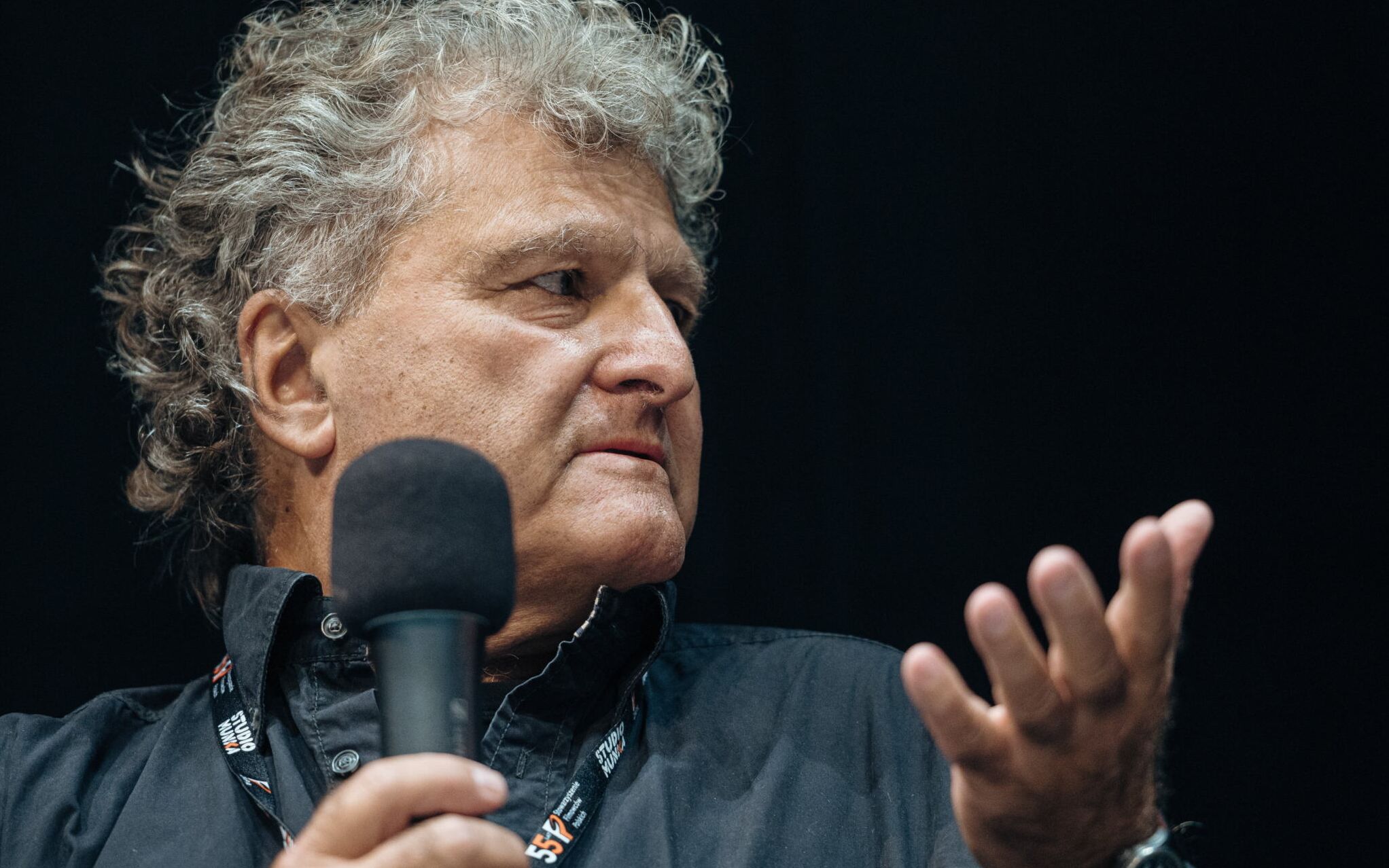 21.09.2021 Gdynia , Plac Grunwaldzki 2 . Gdynskie Centrum Filmowe . Ryszard Brylski  podczas konferencji prasowej po projekcji filmu " Smierc Zygielbojma " w rezyserii Ryszarda Brylskiego .
fot. Bartosz Banka / Agencja Gazeta
