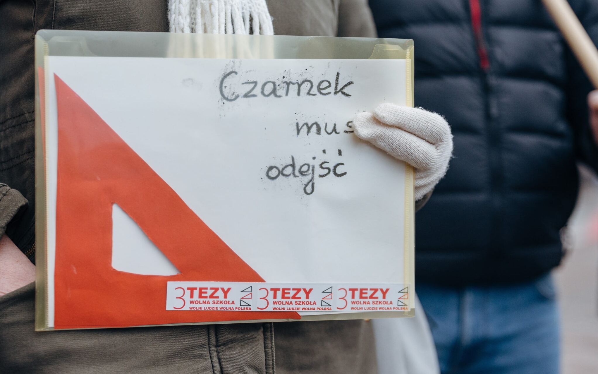 04.01.2022 Gdansk , ulica Waly Jagiellonskie . Kuratorium Oswiaty . Protest przeciwko ustawie '' lex Czarnek ''.
Fot. Bartosz Banka / Agencja Wyborcza.pl