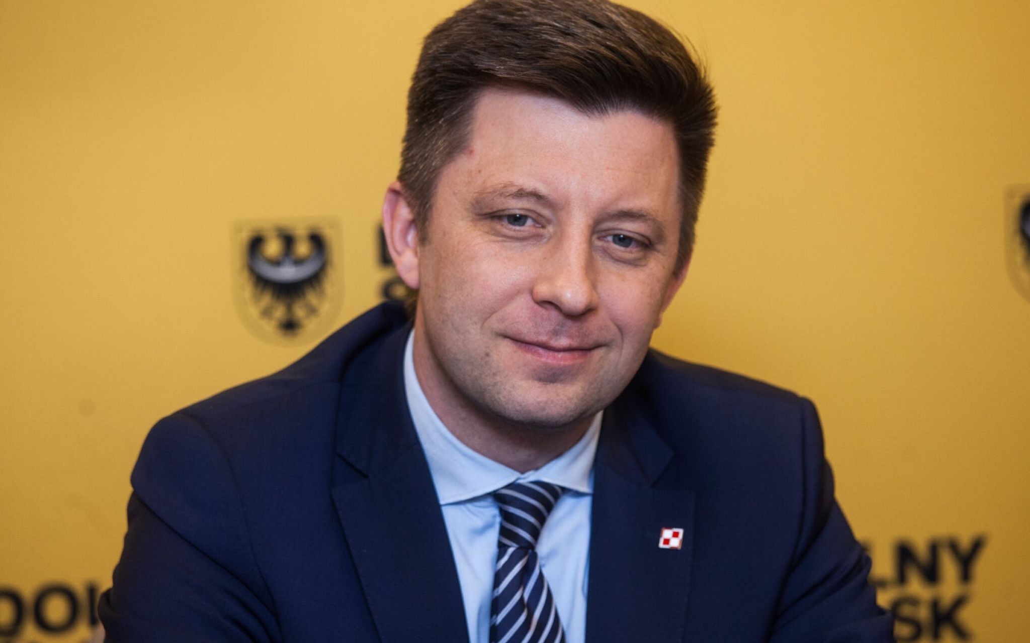06.03.2019 Wroclaw . Konferencja prasowa marszalka wojewodztwa . Michala Dworczyk - szef kancelarii szefa rady ministrow .
Fot . Krzysztof Cwik / Agencja Gazeta