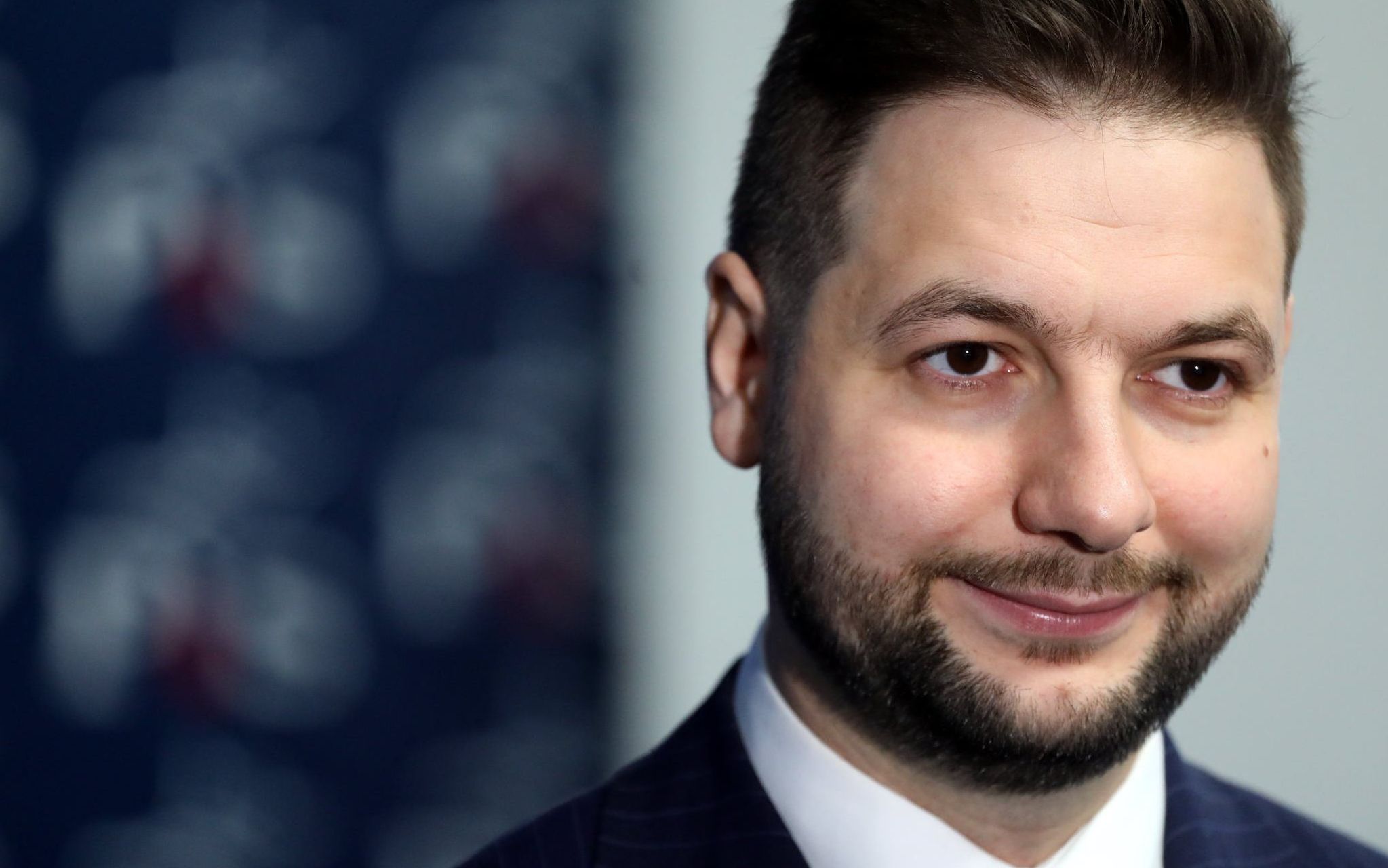 09.10.2018 Warszawa , ul Nowogrodzka 84/86 , siedziba partii Prawo i Sprawiedliwosc . Kadydat na prezydenta Warszawy Patryk Jaki podczas konferencji prasowej .
Fot. Slawomir Kaminski / Agencja Gazeta