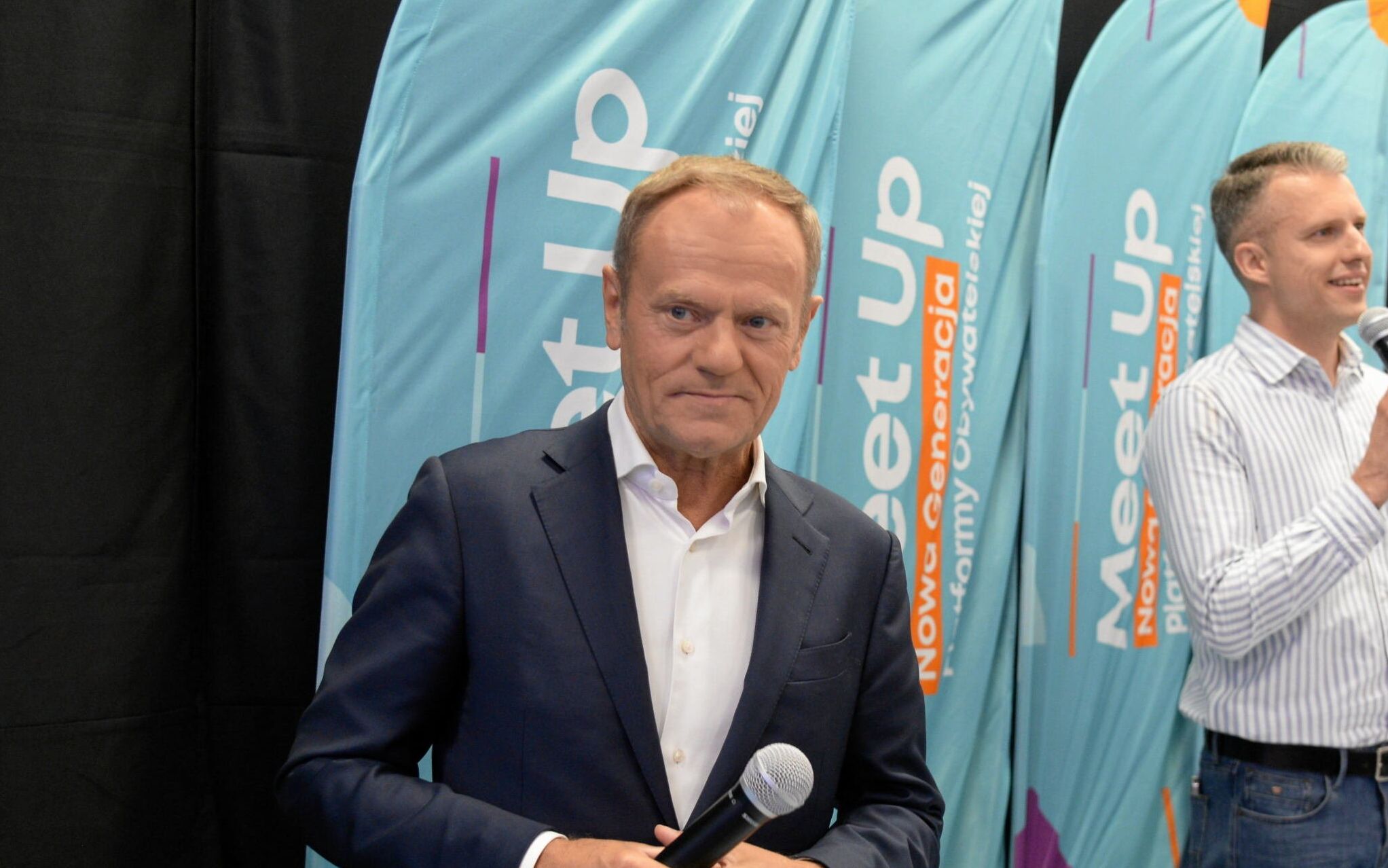 09.07.2022 Szczecin , aula Akademii Morskiej . Przewodniczacy PO Donald Tusk podczas spotkania z mlodzieza i parlamentarzystami w ramach Meet Up Nowa Generacja Platformy Obywatelskiej .
Fot. Krzysztof Hadrian / Agencja Wyborcza.pl