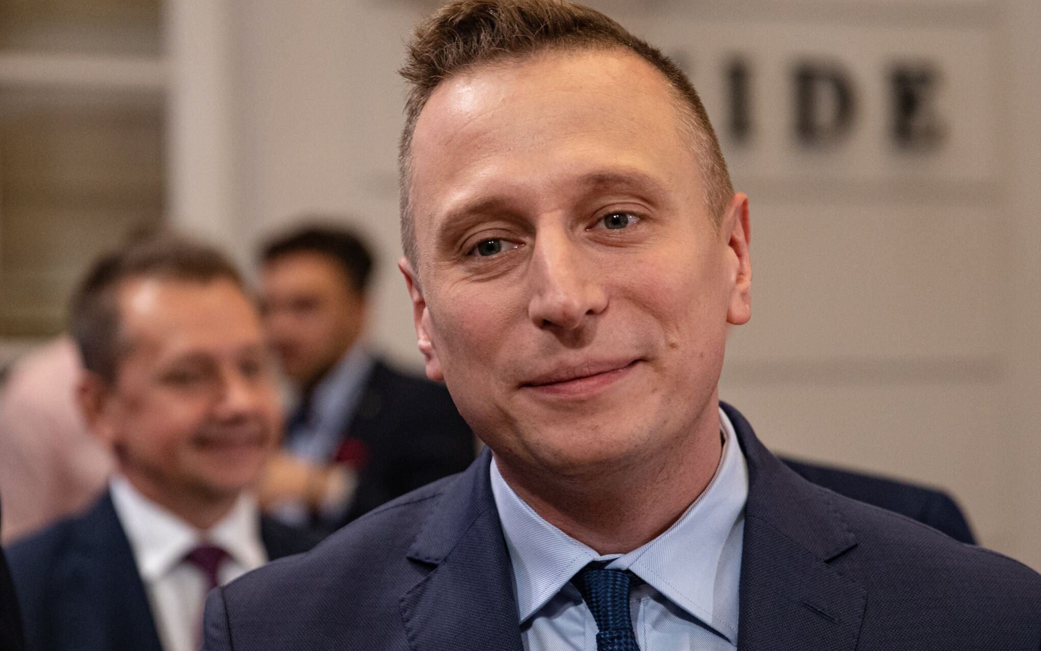 03.09.2019 Warszawa , Restauracja AleGloria . Start kampanii Koalicji Obywatelskiej . Nz  Krzysztof Brejza . 
Fot. Dawid Zuchowicz / Agencja Gazeta
