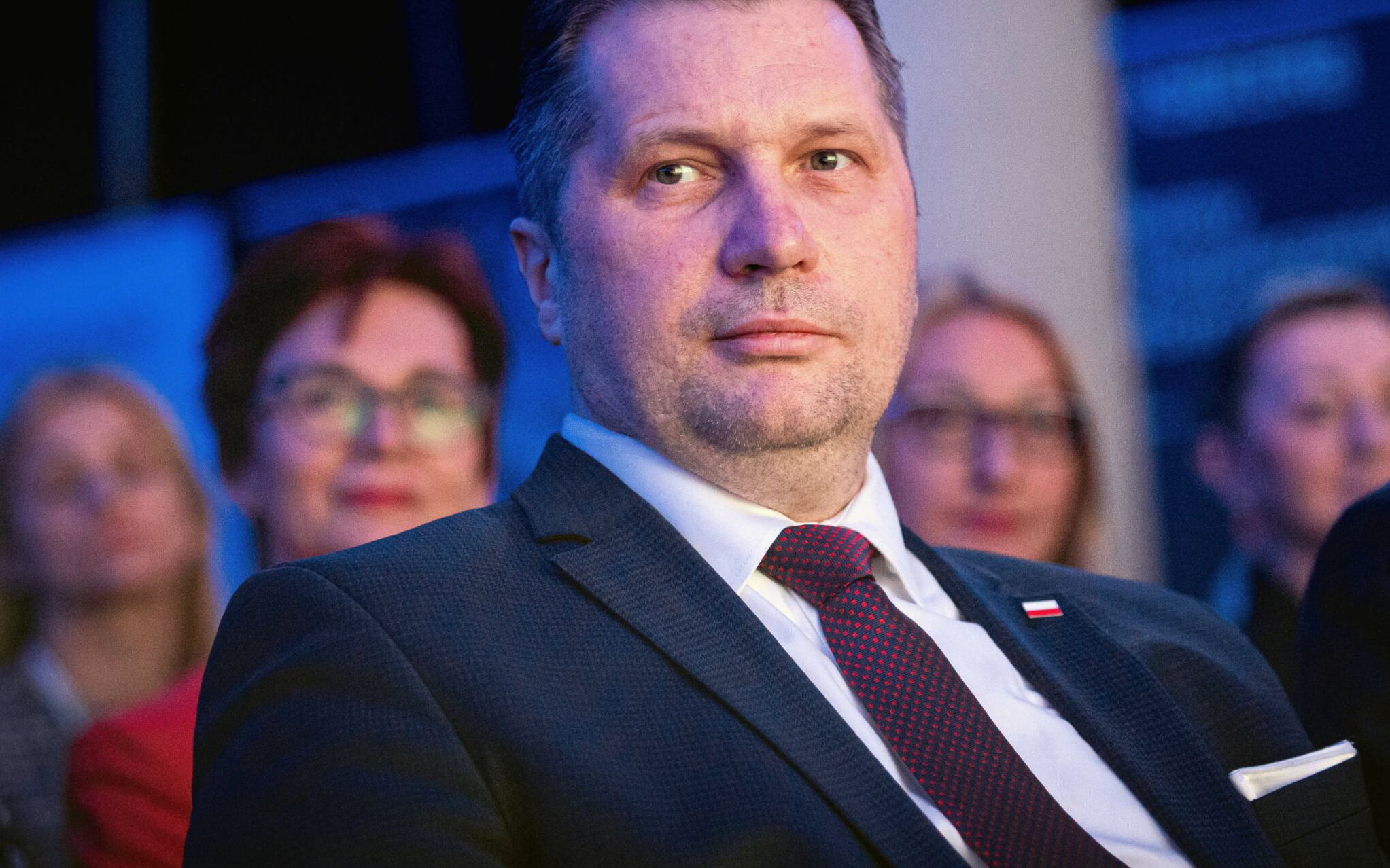 06.04.2022 Lublin , Lubelskie Centrum Konferencyjne . Minister Edukacji i Nauki Przemyslaw Czarnek ( PiS ) podczas IX Ogolnopolskiej Konferencji Samorzadu i Oswiaty Edukacja Przyszlosci 2022 .
Fot. Jakub Orzechowski / Agencja Wyborcza.pl