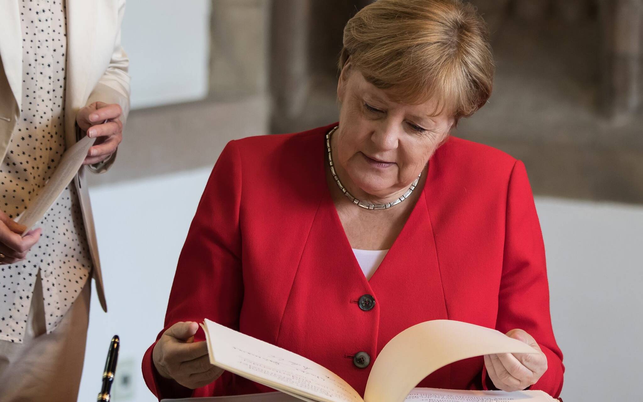 Besuch Bundeskanzlerin Angela Merkel im Rathaus Köln