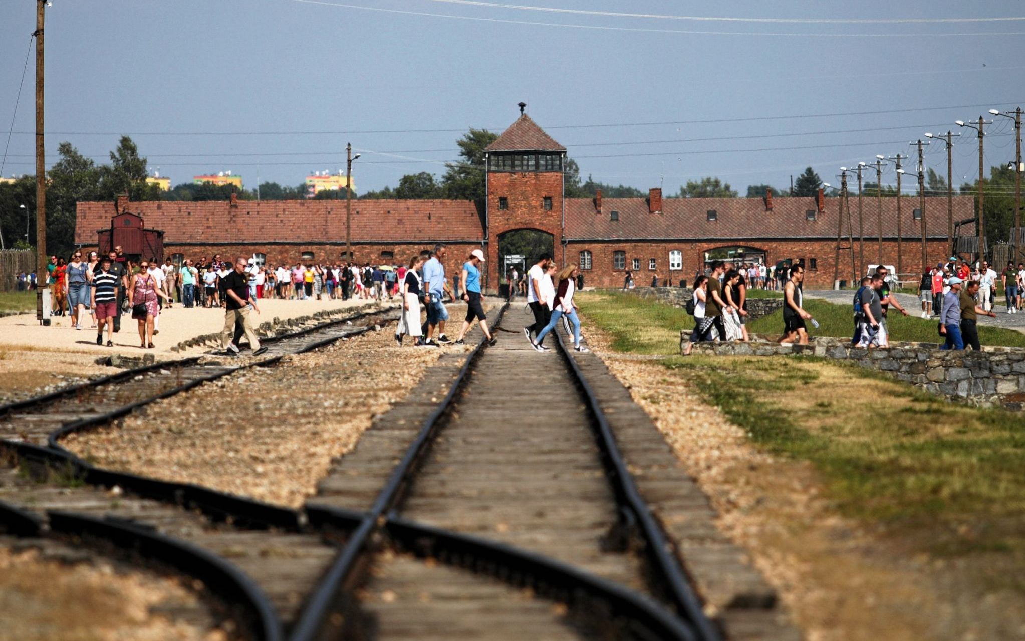 20.07.2019 Brzezinka . Byly niemiecki nazistowski oboz koncentracyjny . Muzeum Auschwitz Birkenau .
Fot. Jakub Wlodek / Agencja Gazeta