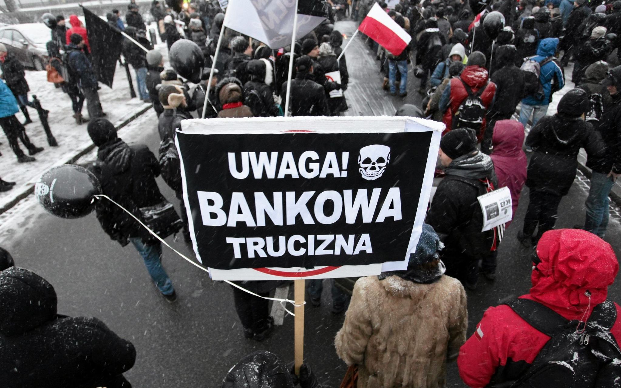 15.01.2016 Warszawa , demonstracja frankowiczow pod Sejmem .
Fot . Slawomir Kaminski / Agencja Gazeta