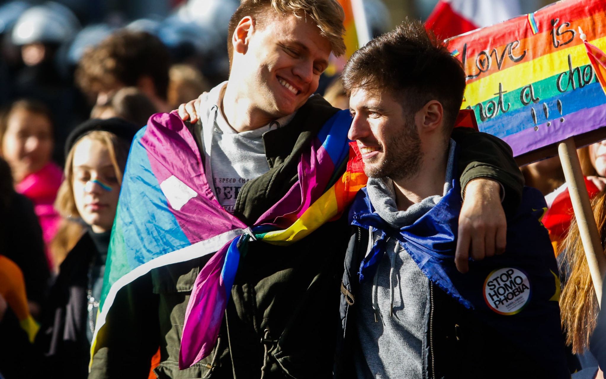 06.10.2019 Nowy Sacz . Pierwszy Marsz Rownosci " Jestesmy u siebie " w Nowym Saczu .  Fot. Adrianna Bochenek / Agencja Gazeta