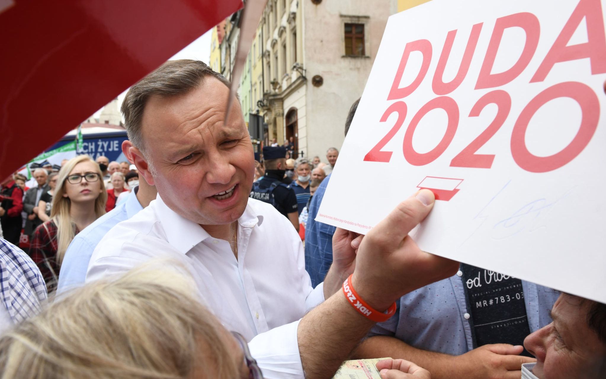12.06.2020 Zlotoryja . Prezydent Andrzej Duda podczas kampanii wyborczej . 
Fot . Tomasz Pietrzyk / Agencja Gazeta