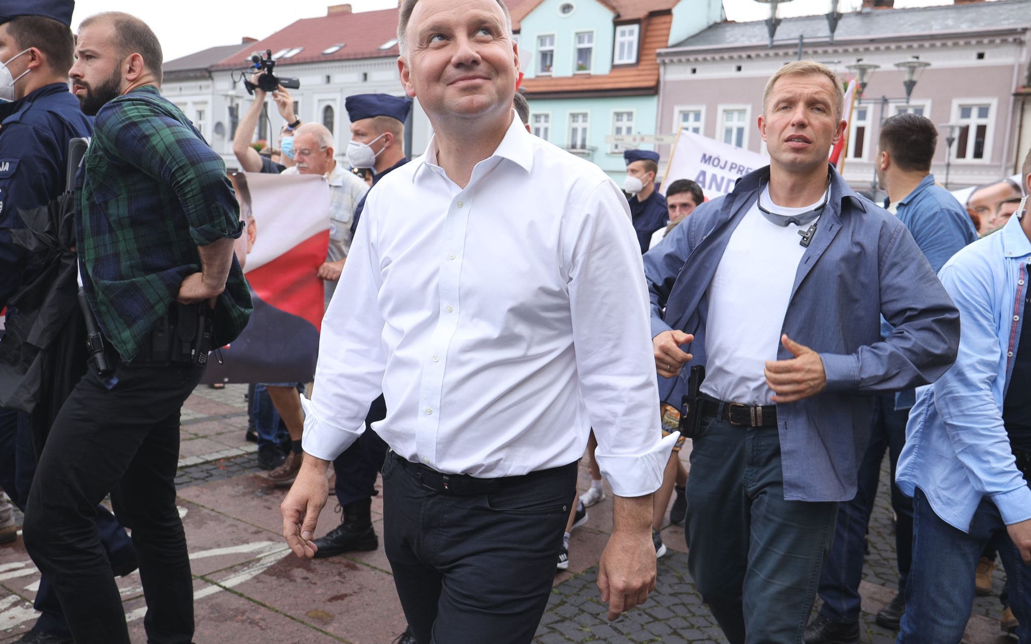 01.07.2020 Czarnkow , wojewodztwo wielkopolskie . Andrzej Duda podczas wizyty w ramach kampanii wyborczej . 
Fot. Lukasz Cynalewski / Agencja Gazeta