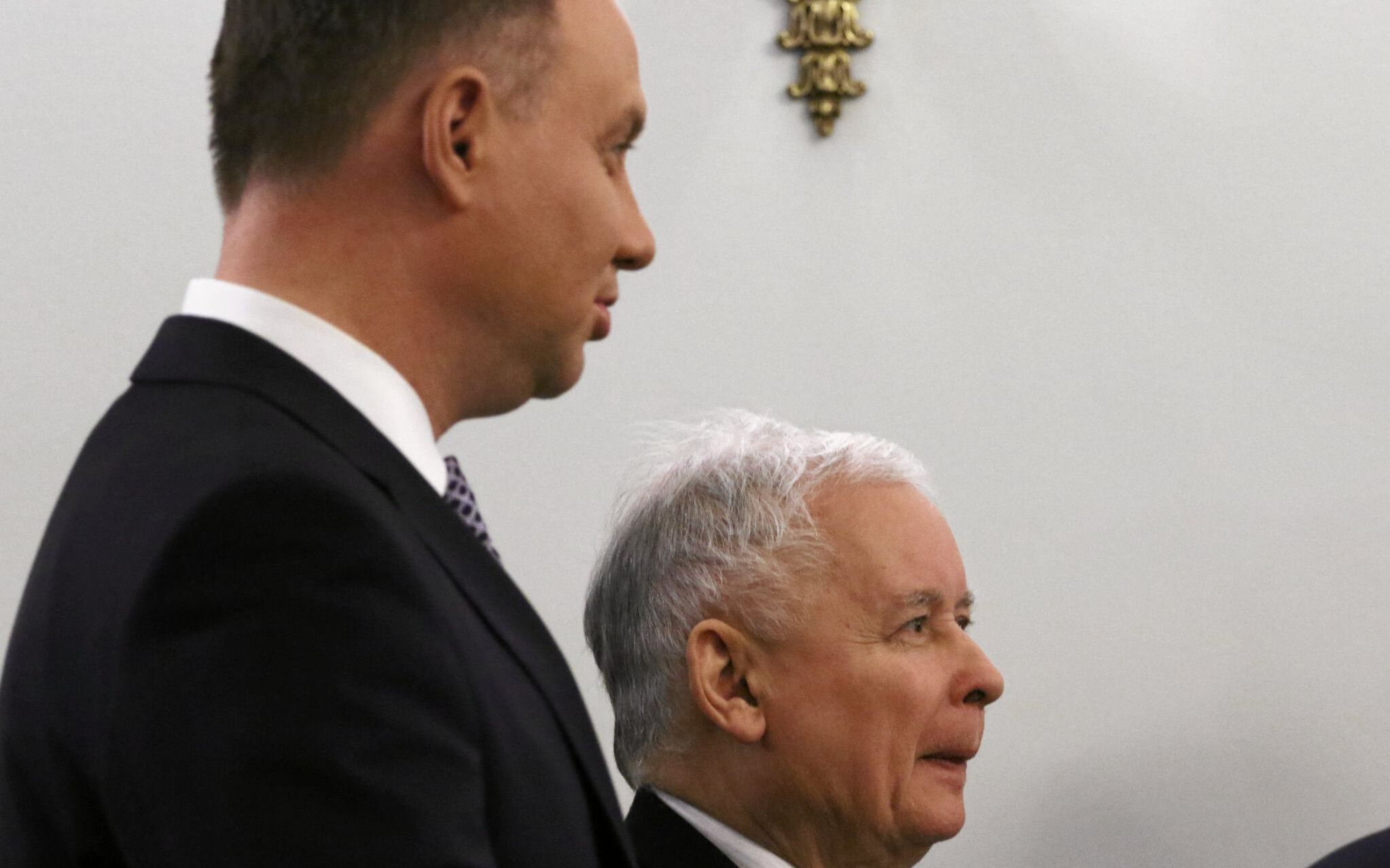 11.12.2017 Warszawa , Palac Prezydencki . Uroczyste zaprzysiezenie nowego rzadu pod kierownictwem premiera Mateusza Morawieckiego . Prezydent Andrzej Duda i prezes PiS Jaroslaw Kaczynski .
Fot. Slawomir Kaminski / Agencja Gazeta