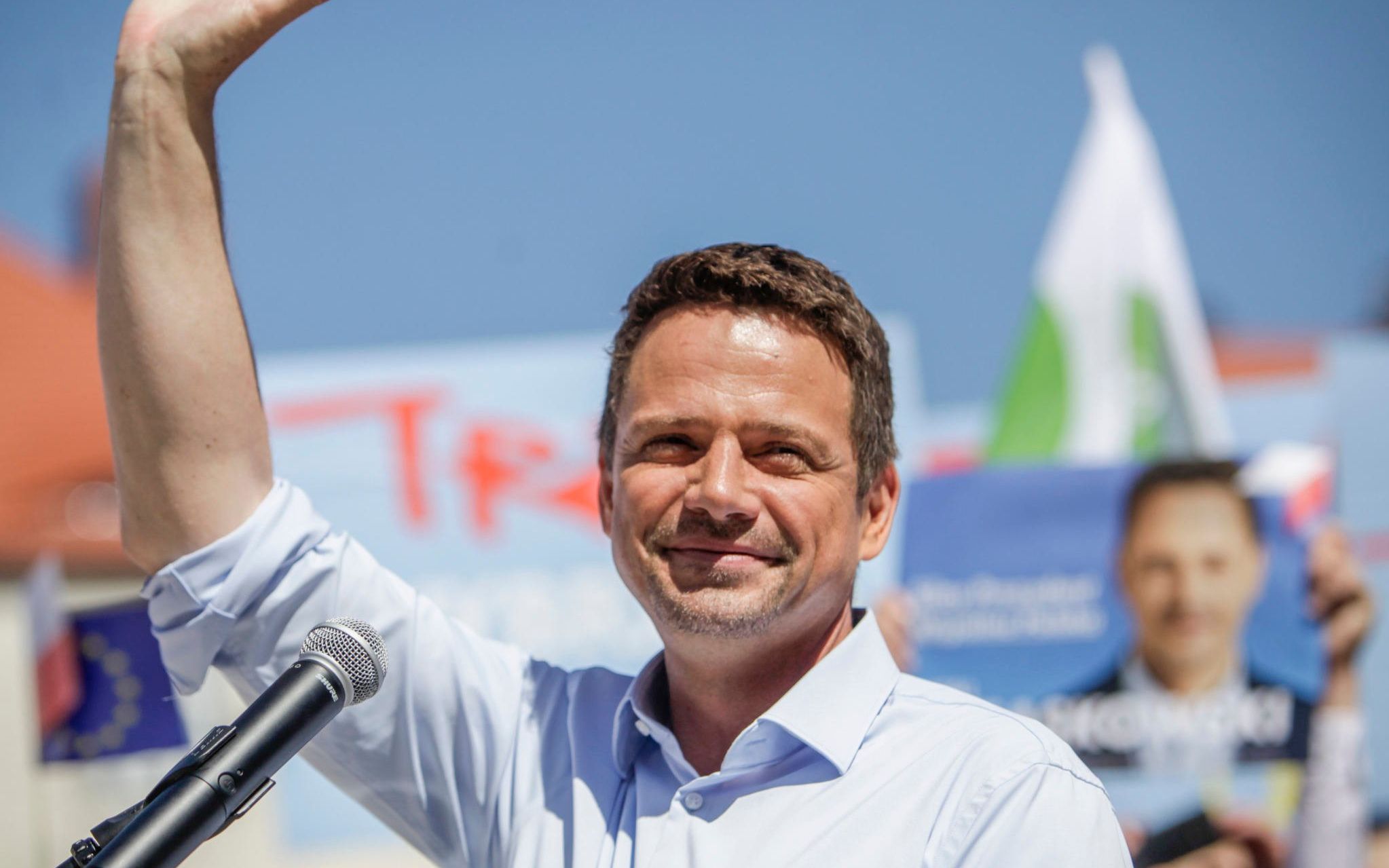04.07.2020 Kalisz . Kandydat na prezydenta RP Rafal Trzaskowski pdczas spotkania z mieszkancami miasta . 
Fot. Piotr Skornicki / Agnencja Gazeta