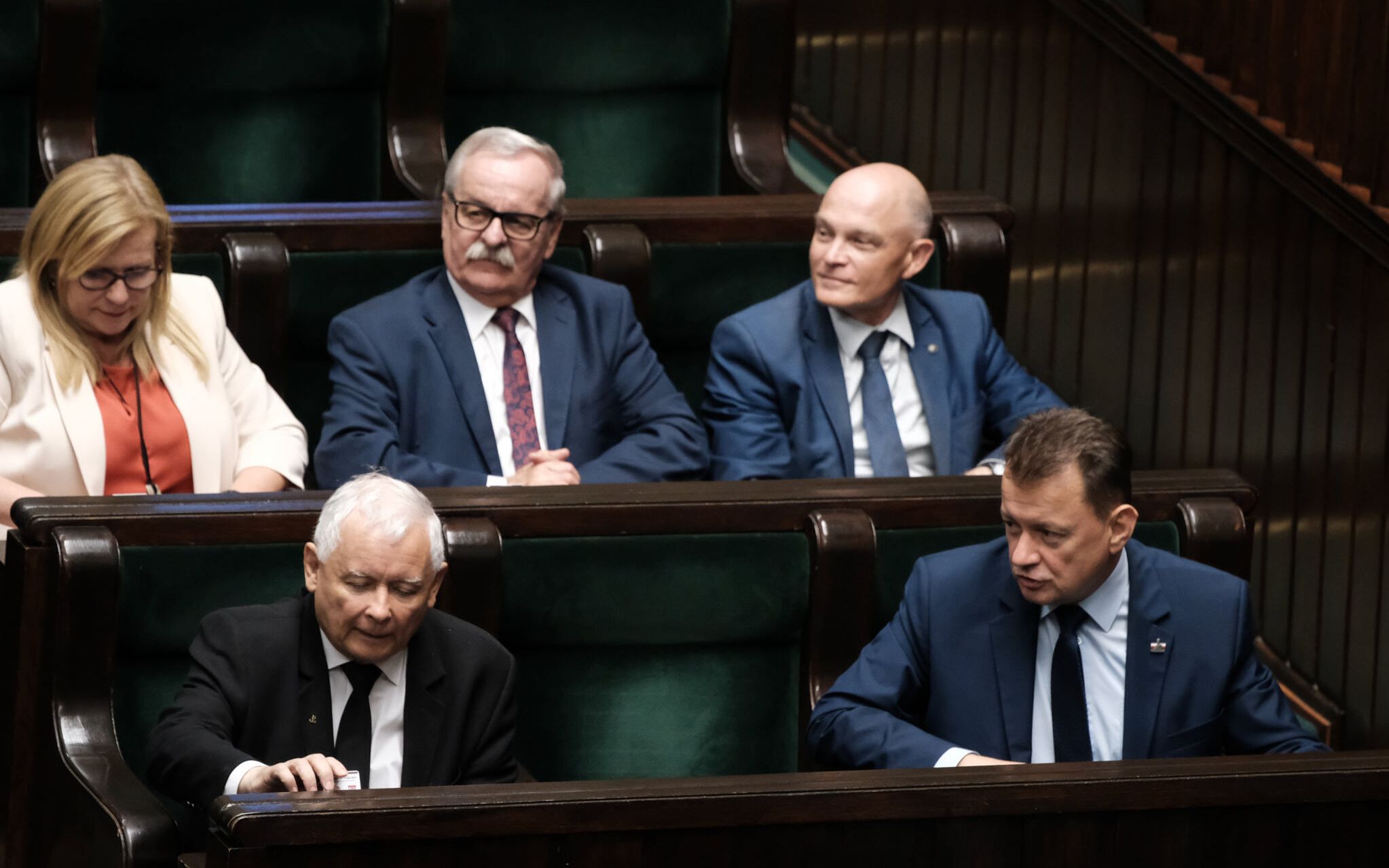 16.09.2020  Warszwa , ulica Wiejska . Sejm . Poslowie podczas pierwszego czytania poselskiego projektu ustawy o zmianie ustawy o ochronie zwierzat oraz niektorych innych ustaw w zwiazku z projektem '' piatka dla zwierzat '' zakazujacym hodowli zwierzat futerkowych .
Fot. Slawomir Kaminski / Agencja Gazeta