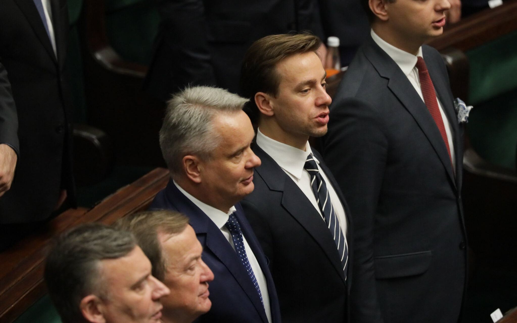 12.11.2019  Warszawa , ul Wiejska , Sejm . Skrajnie prawicowy posel Krzysztof Bosak podczas pierwszego posiedzenia Sejmu IX kadencji .
Fot. Slawomir Kaminski / Agencja Gazeta