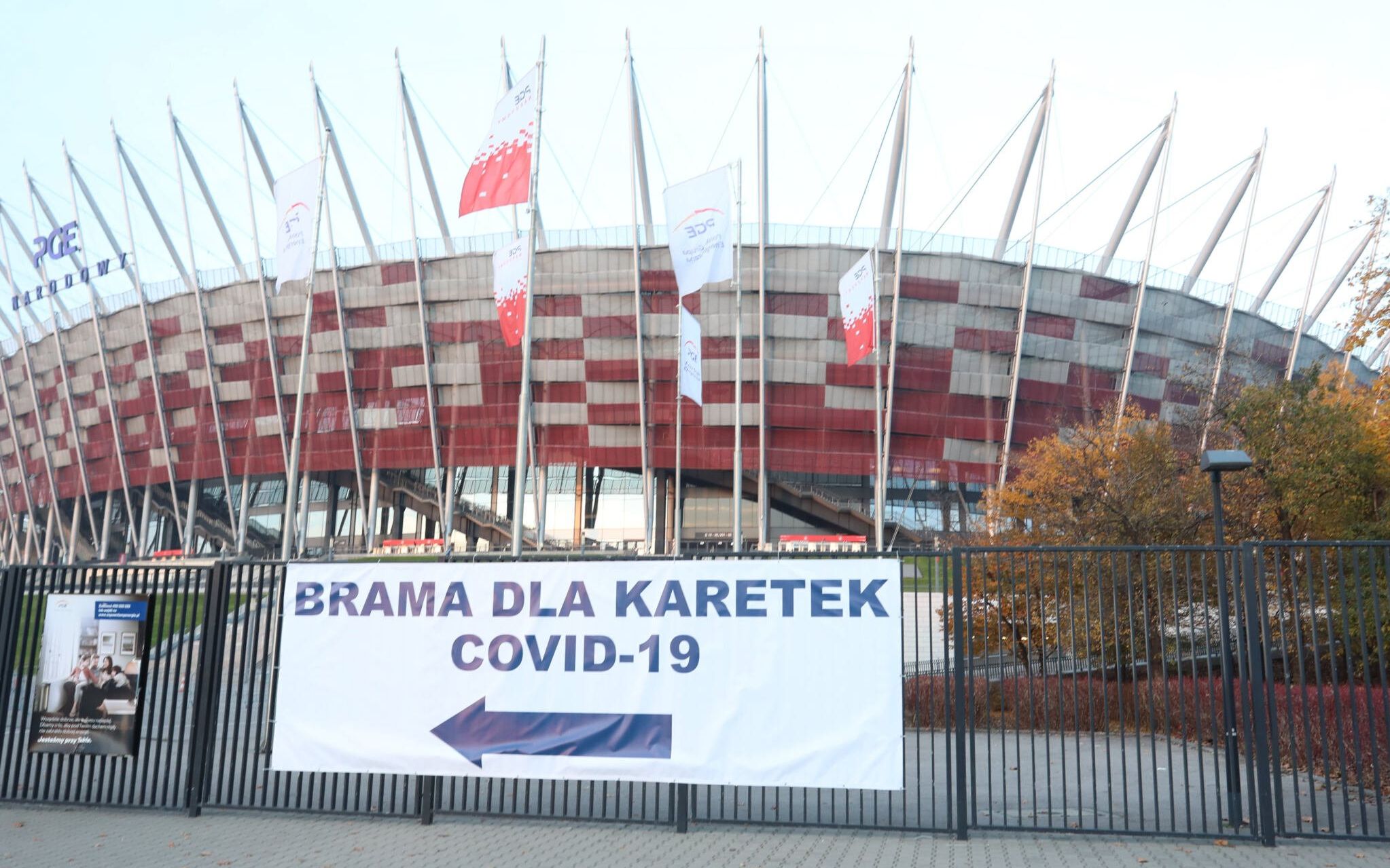 01.11.2020 Warszawa . Stanion PGE Narodowy . Szpital polowy dla chorych na koronawirusa .
Fot. Slawomir Kaminski / Agencja Gazeta