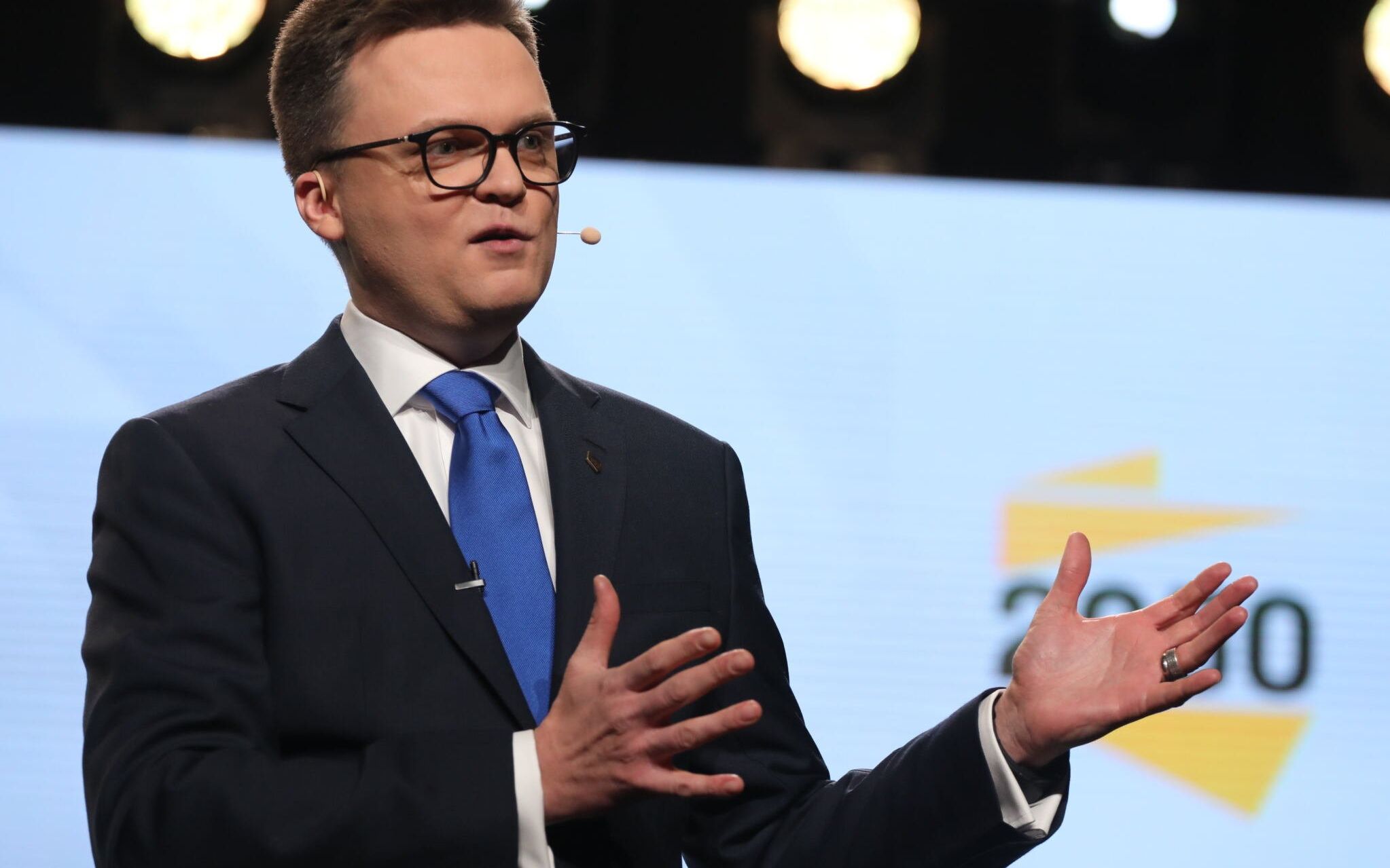 22.01.2021 Warszawa , ulica Zlota 8 . Kino Relax . Szymon Holownia podczas prezentacji ruchu Szymona Holowni Polska 2050 '' Wiemy jak ''.
Fot. Slawomir Kaminski / Agencja Gazeta