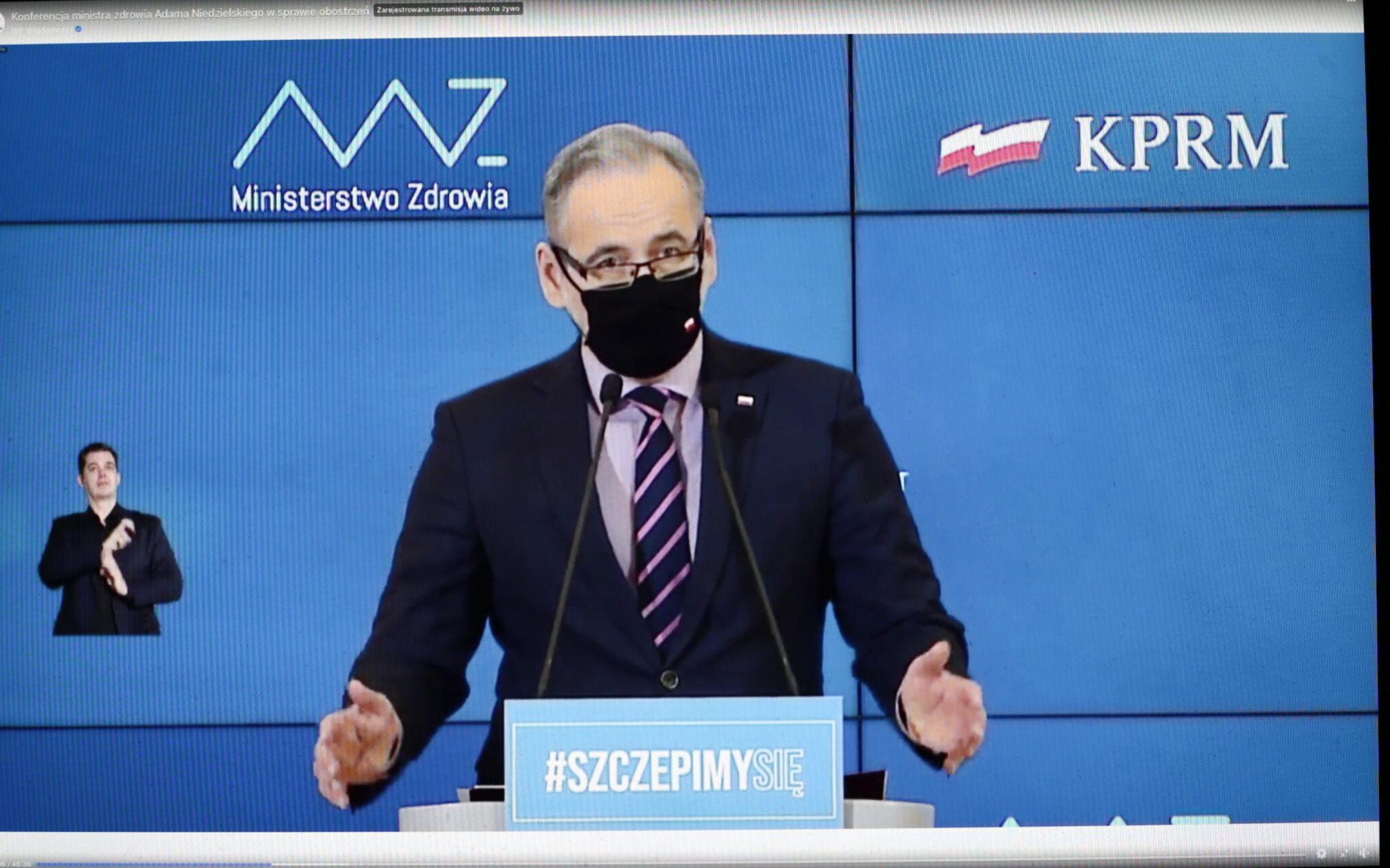 28.01.2021 Warszawa , konferencja ministra zdrowia Adama Niedzielskiego i minister rodziny i polityki spolecznej Marleny Malag na temat zasad bezpieczenstwa epidemicznego .
Fot. Slawomir Kaminski / Agencja Gazeta